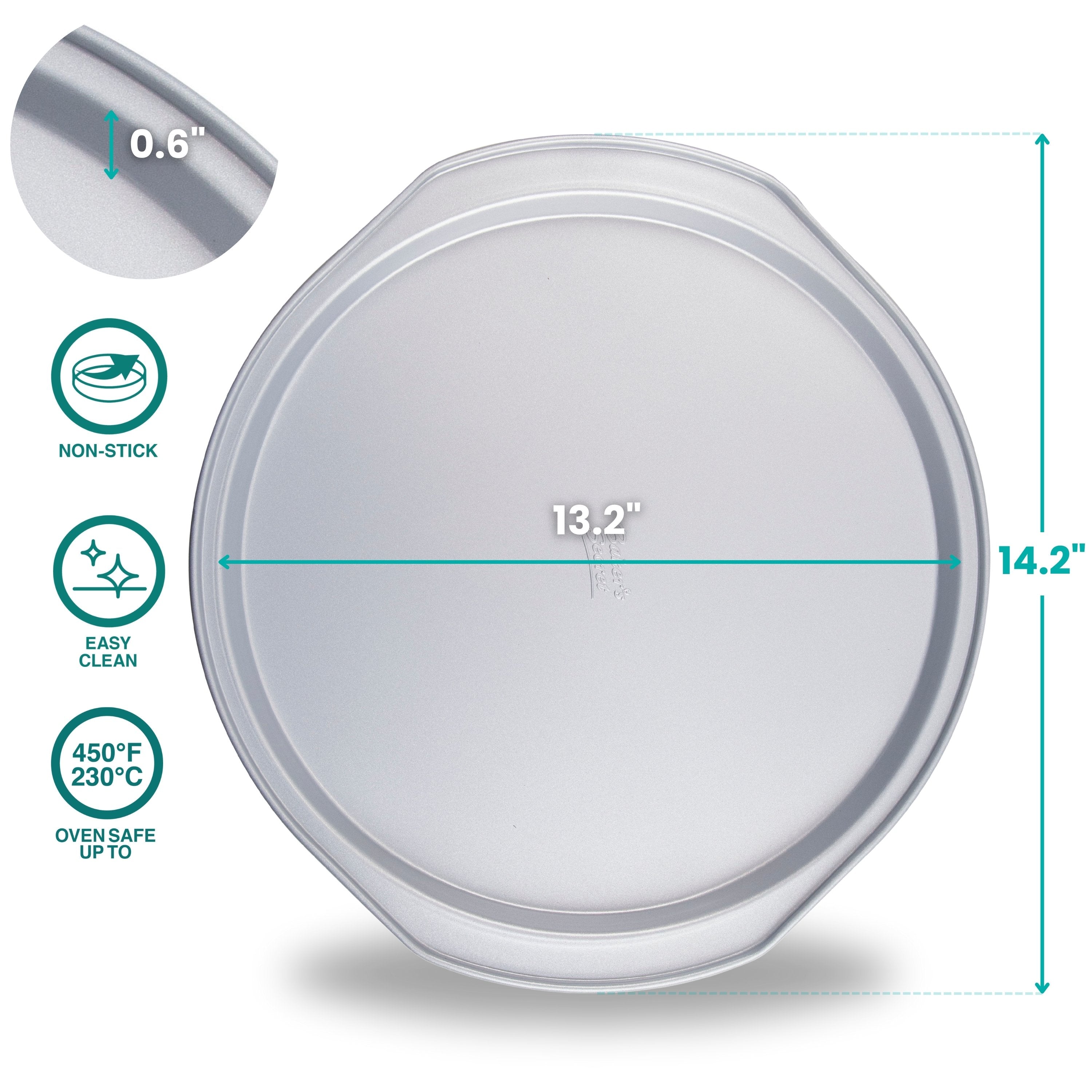 baker-s-secret-aluminized-steel-pizza-pan-14-inch-solid-nonstick-bakeware-for-pa image 3
