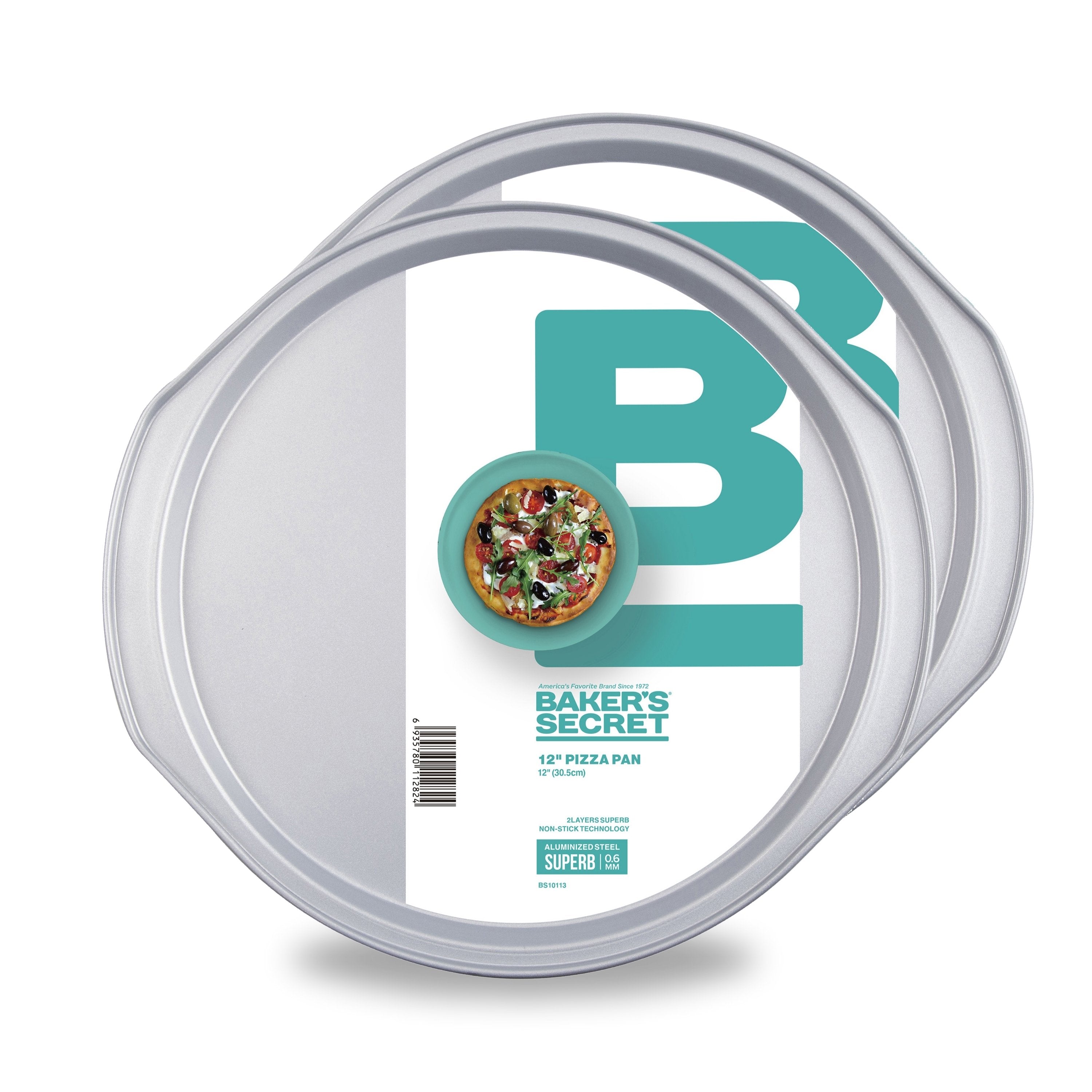 baker-s-secret-aluminized-steel-pizza-pan-14-inch-solid-nonstick-bakeware-for-pa image 2