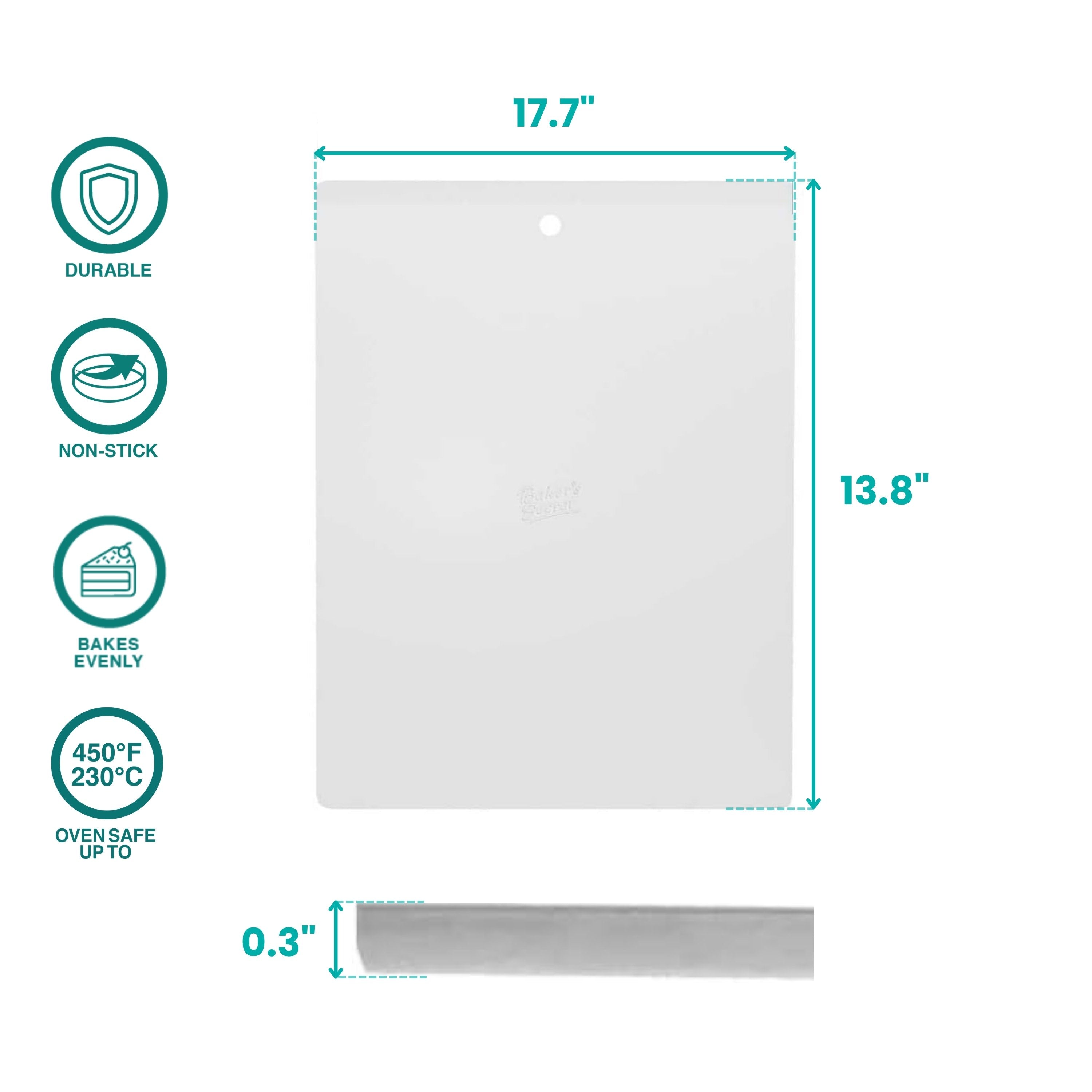 baker-s-secret-commercial-grade-extra-thick-natural-pure-aluminum-cookie-sheet image 2