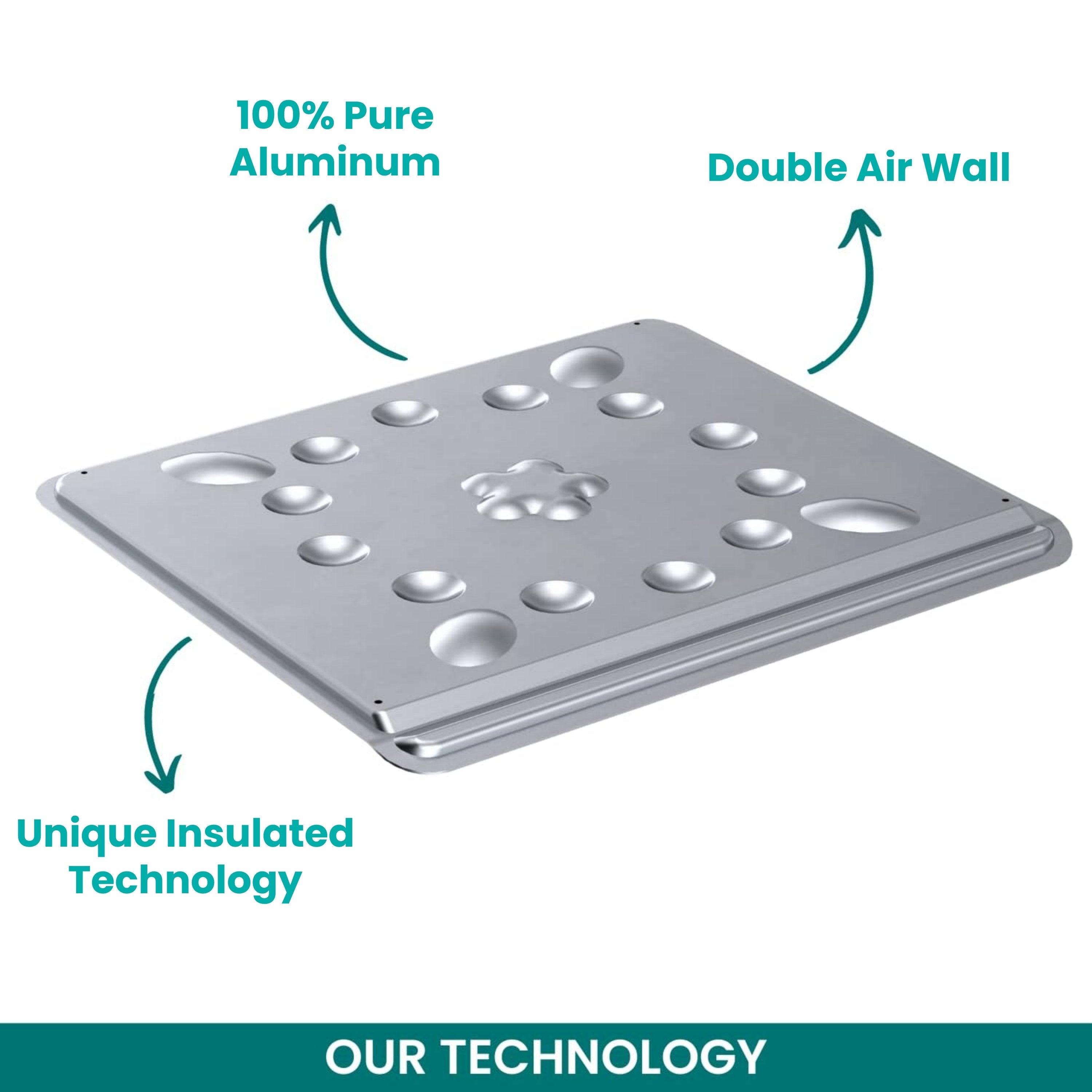 baker-s-secret-pure-aluminum-insulated-cookie-sheet-air-insulated-anti-over-brow image 4