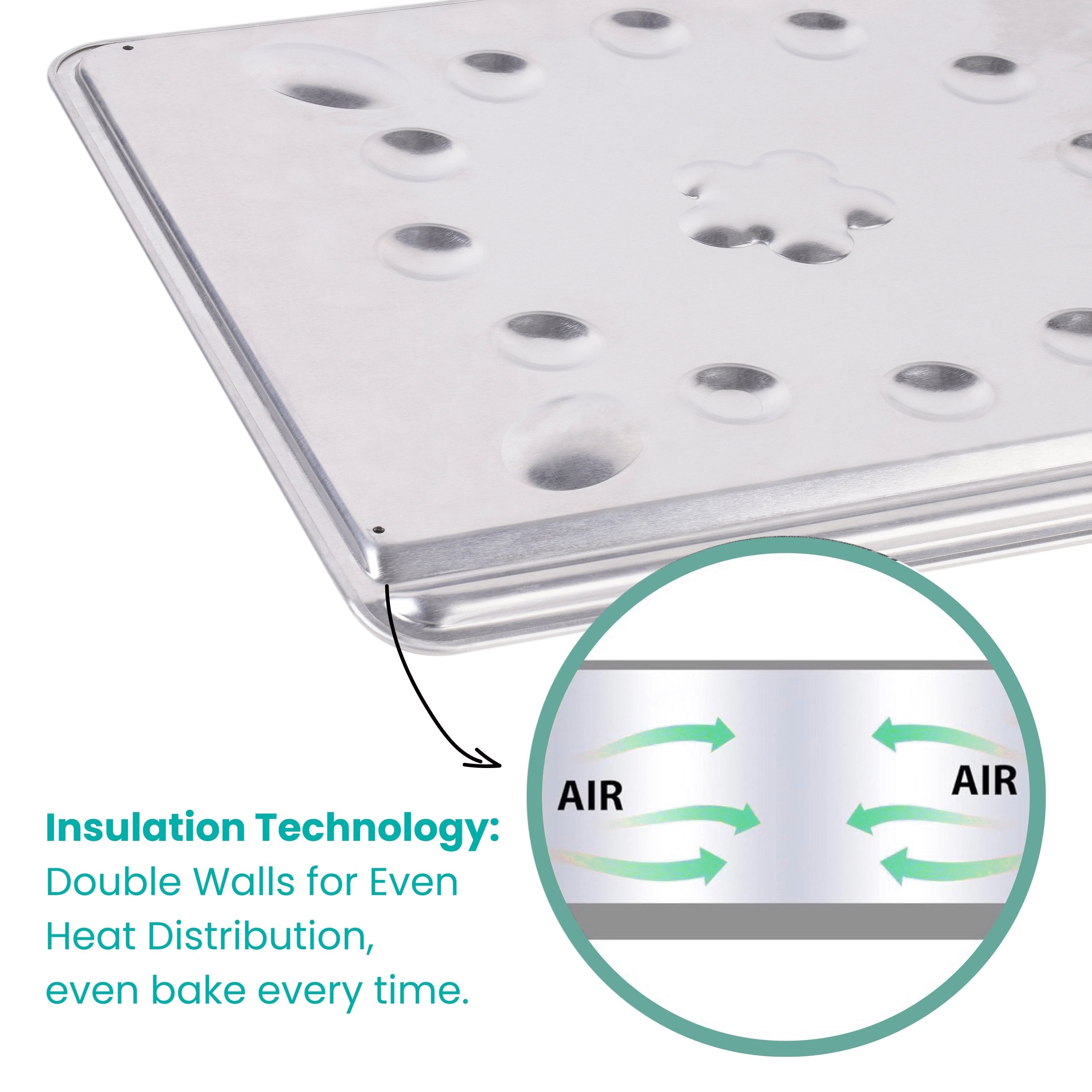 baker-s-secret-pure-aluminum-insulated-cookie-sheet-air-insulated-anti-over-brow image 2