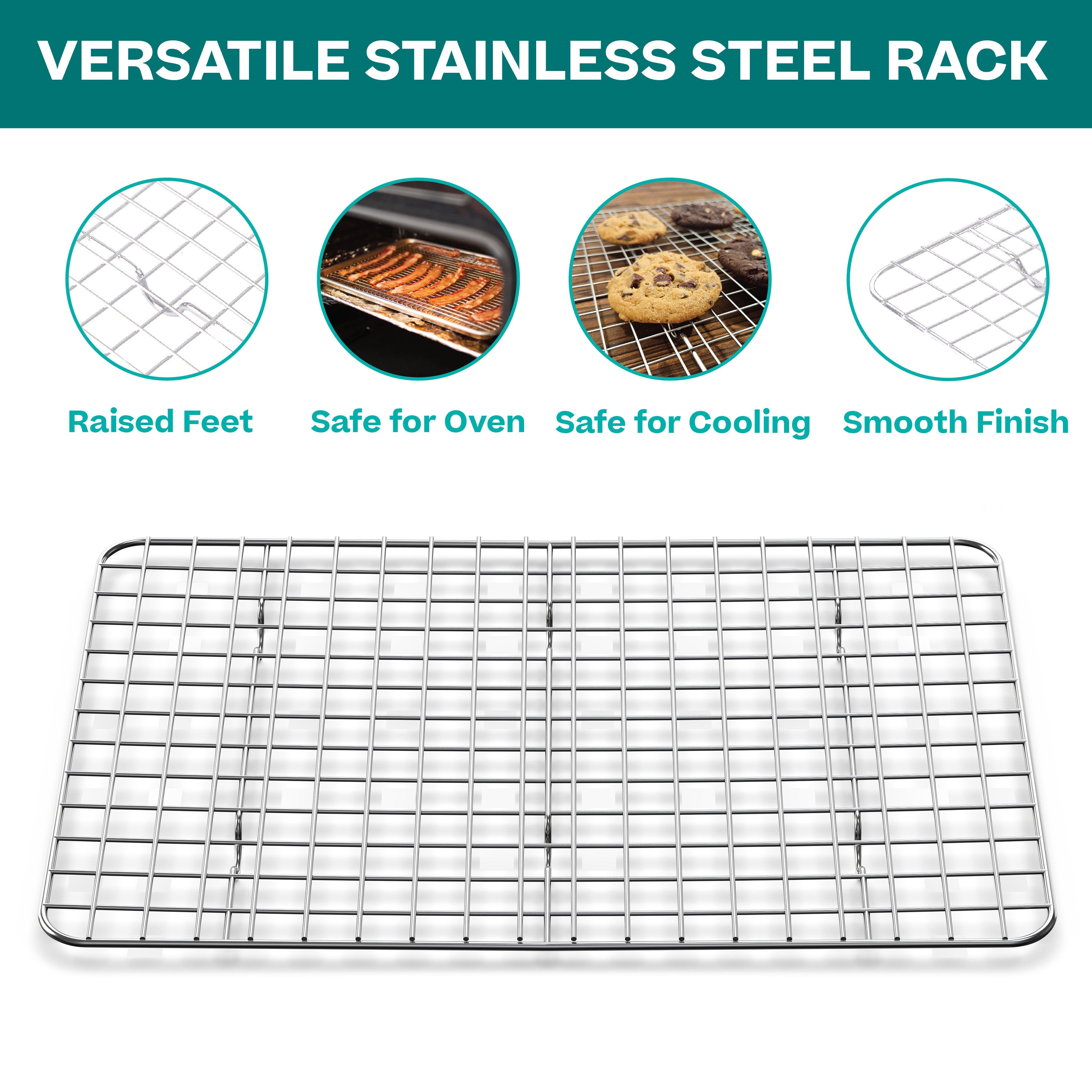baker-s-secret-18-100-recycled-aluminum-cookie-sheet-with-cooling-rack-set image 3