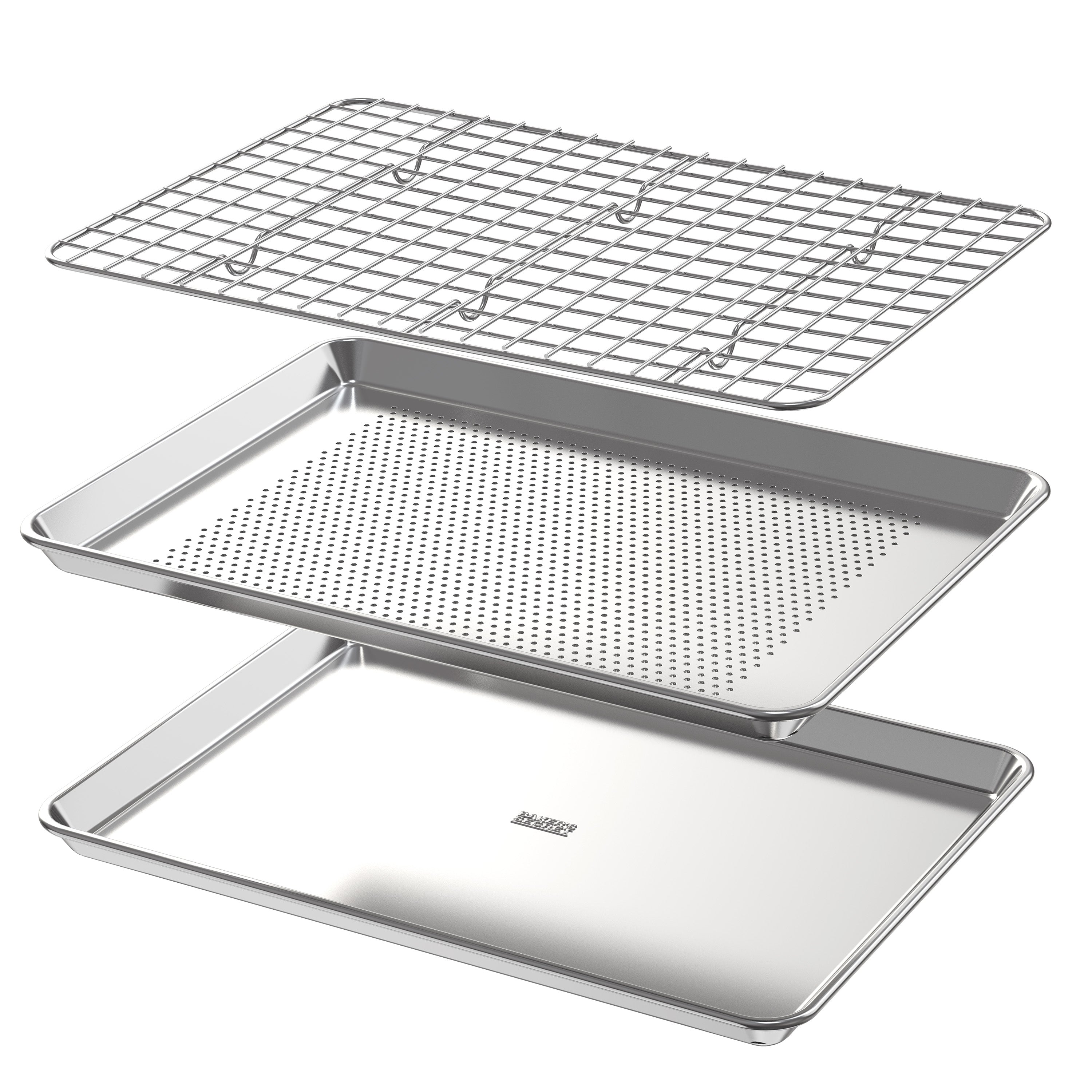 baker-s-secret-18-cookie-sheet-and-perforated-sheet-set-100-recycled-aluminum-ba image 1