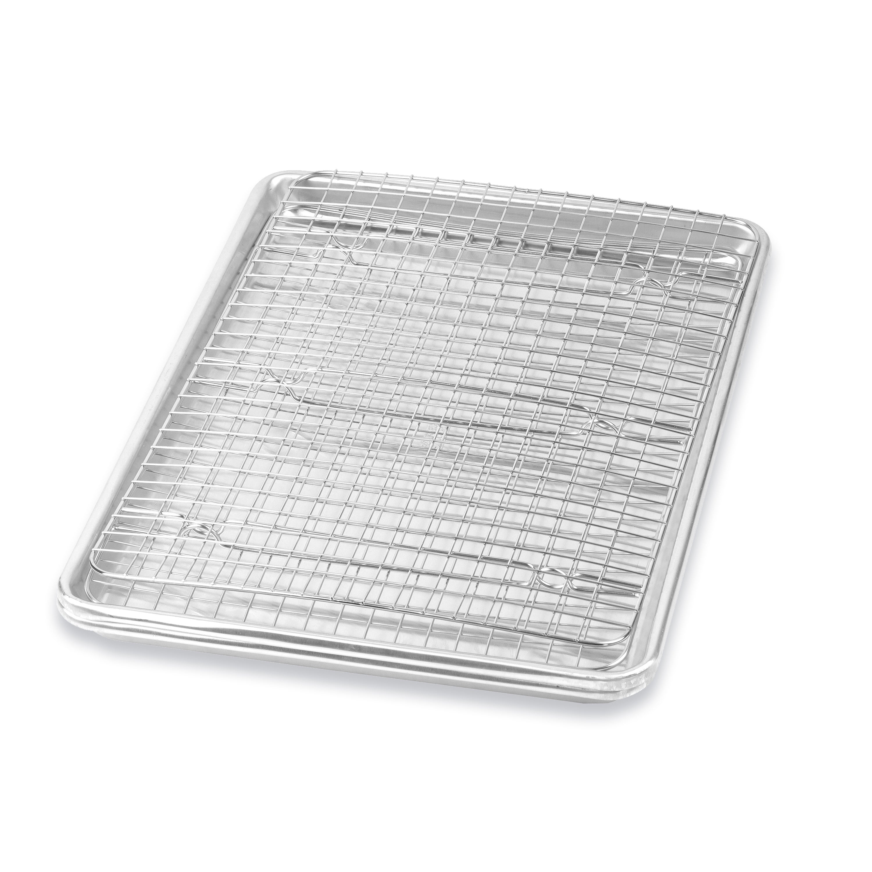 baker-s-secret-4-piece-aluminum-cookie-sheet-and-cooling-rack-set-100-recycled-a image 2