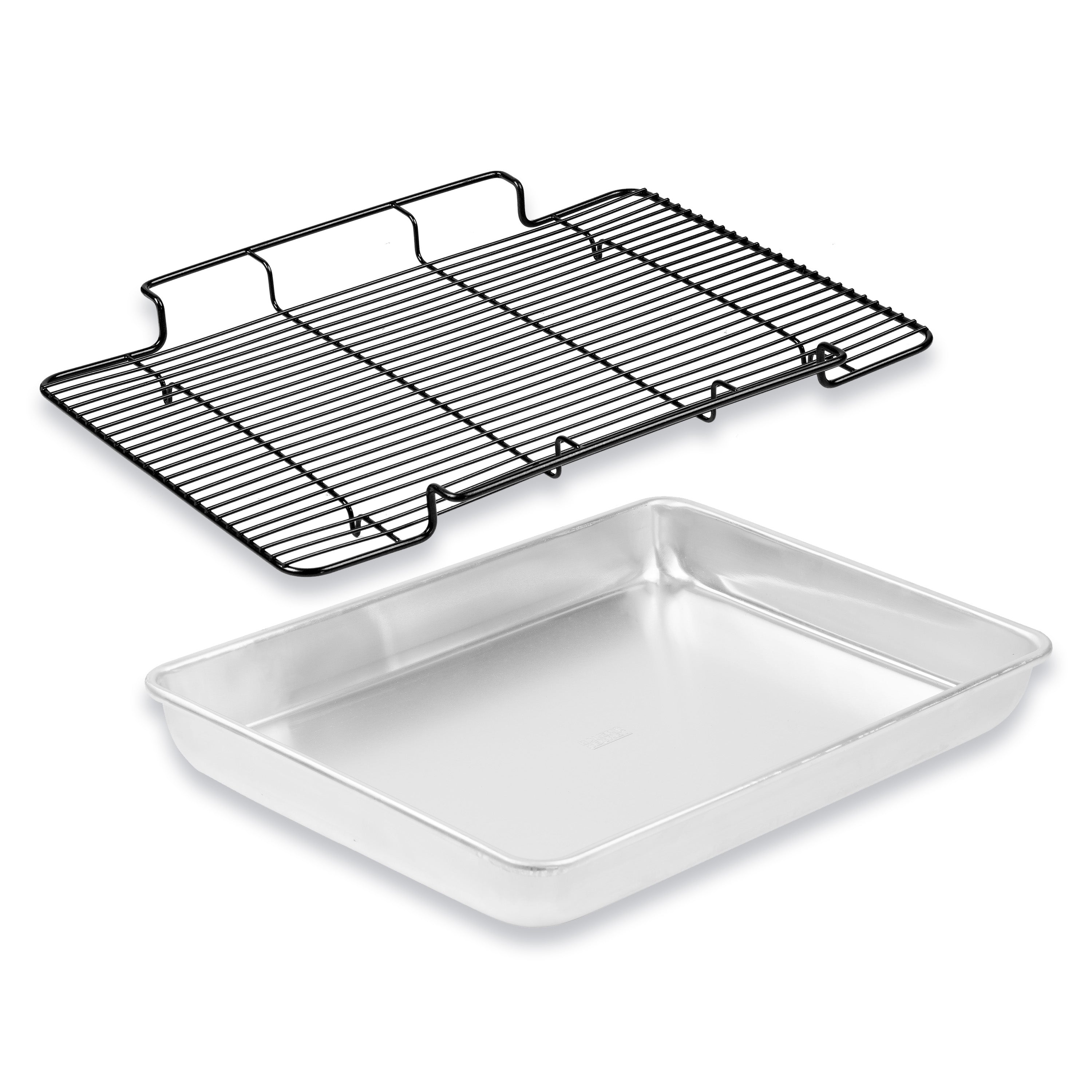 baker-s-secret-large-roaster-pan-with-non-stick-rack-19-x-13-100-recycled-alumin image 3