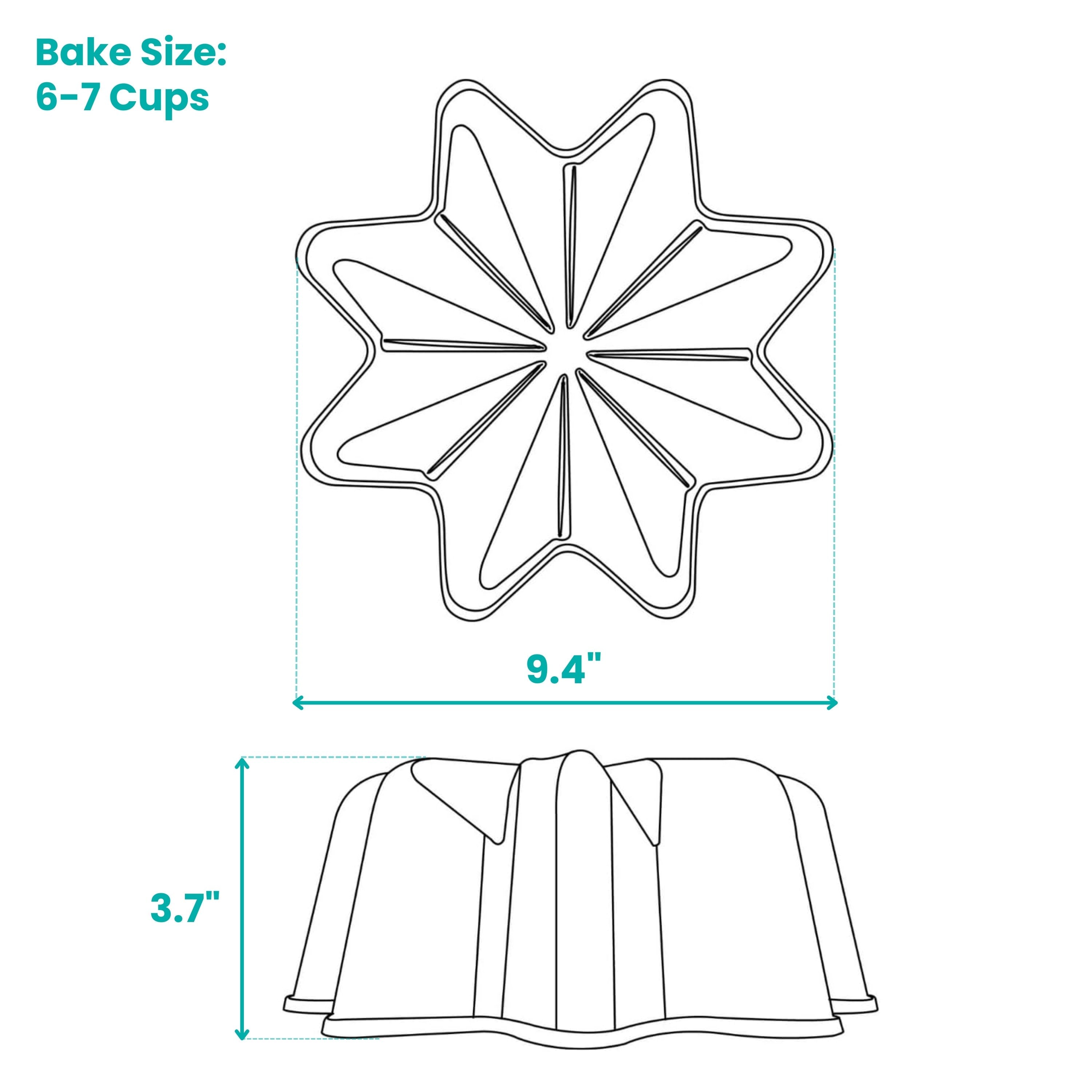 baker-s-secret-deco-non-stick-cast-aluminum-fluted-tube-pan-9-double-layer-non-s image 2