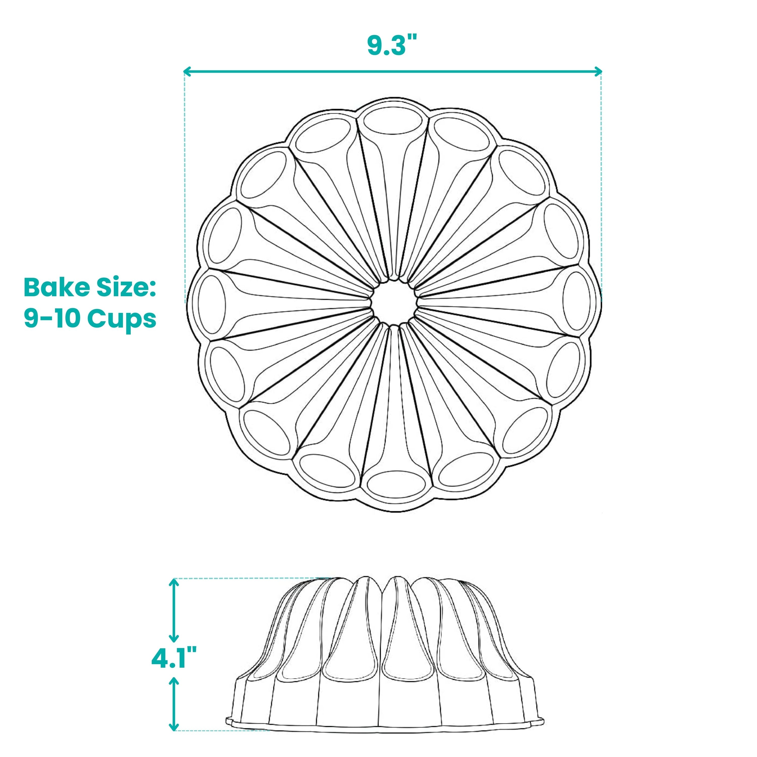 baker-s-secret-fountain-non-stick-cast-aluminum-fluted-tube-pan-9-double-layer-n image 2