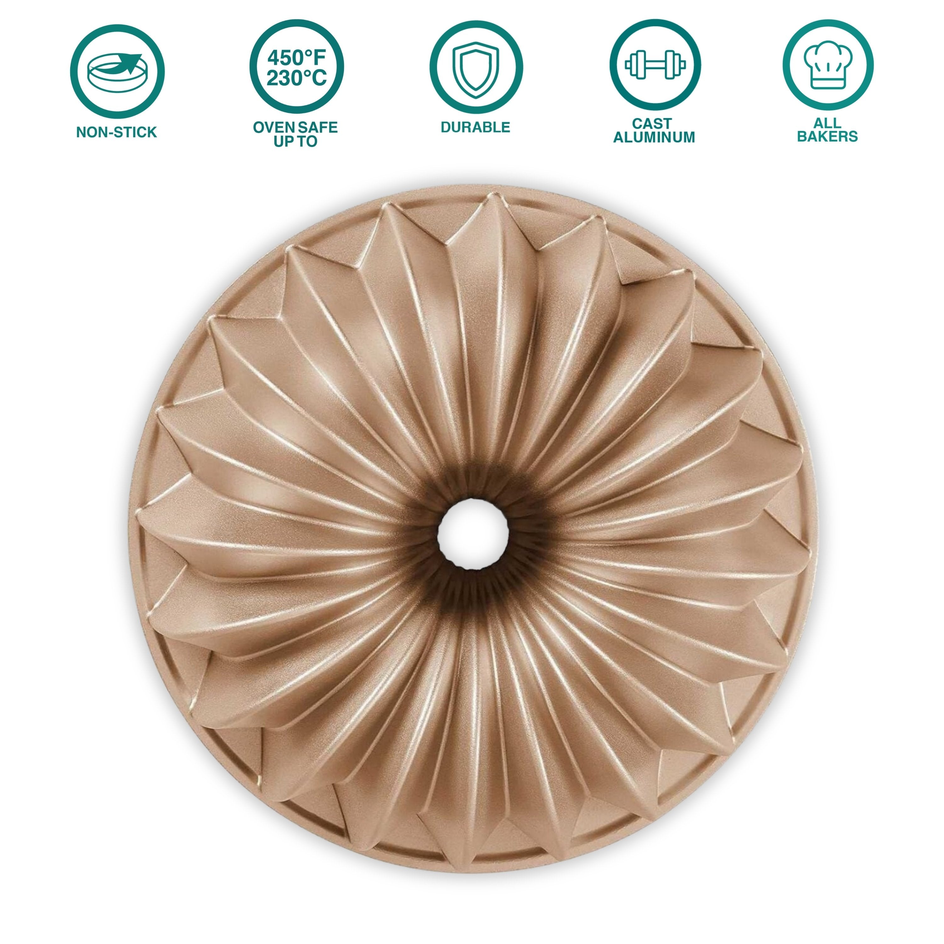 baker-s-secret-french-wreath-9-non-stick-cast-aluminum-fluted-tube-pan-9-7-cup image 3