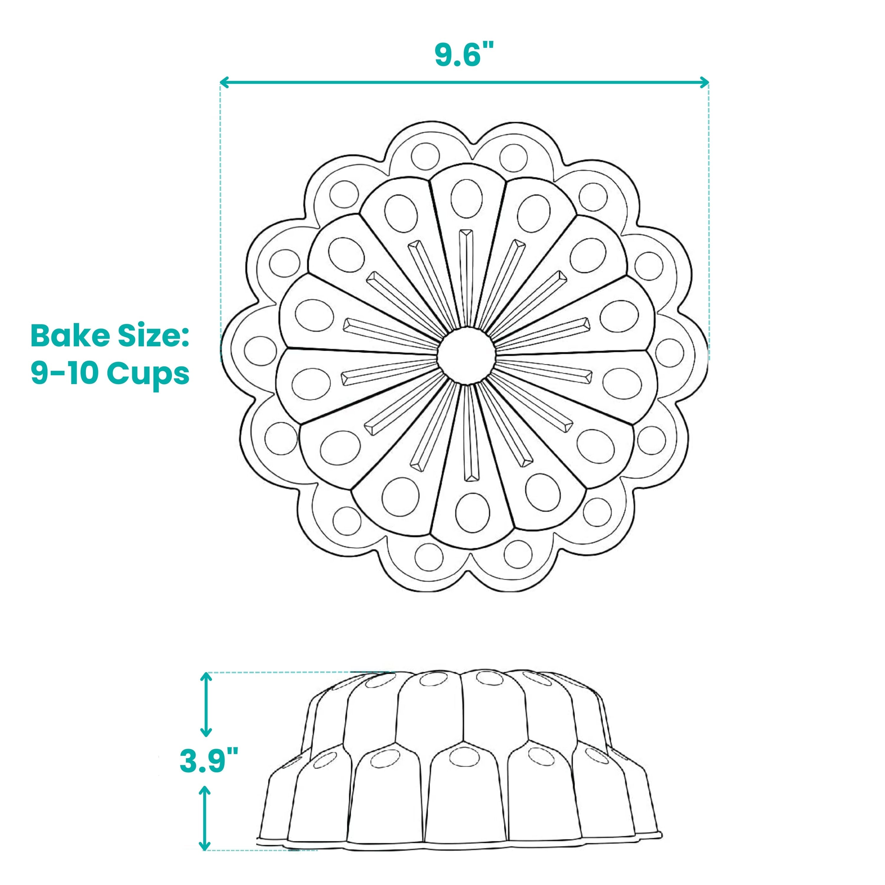 baker-s-secret-marquise-non-stick-cast-aluminum-fluted-tube-pan-9 image 2
