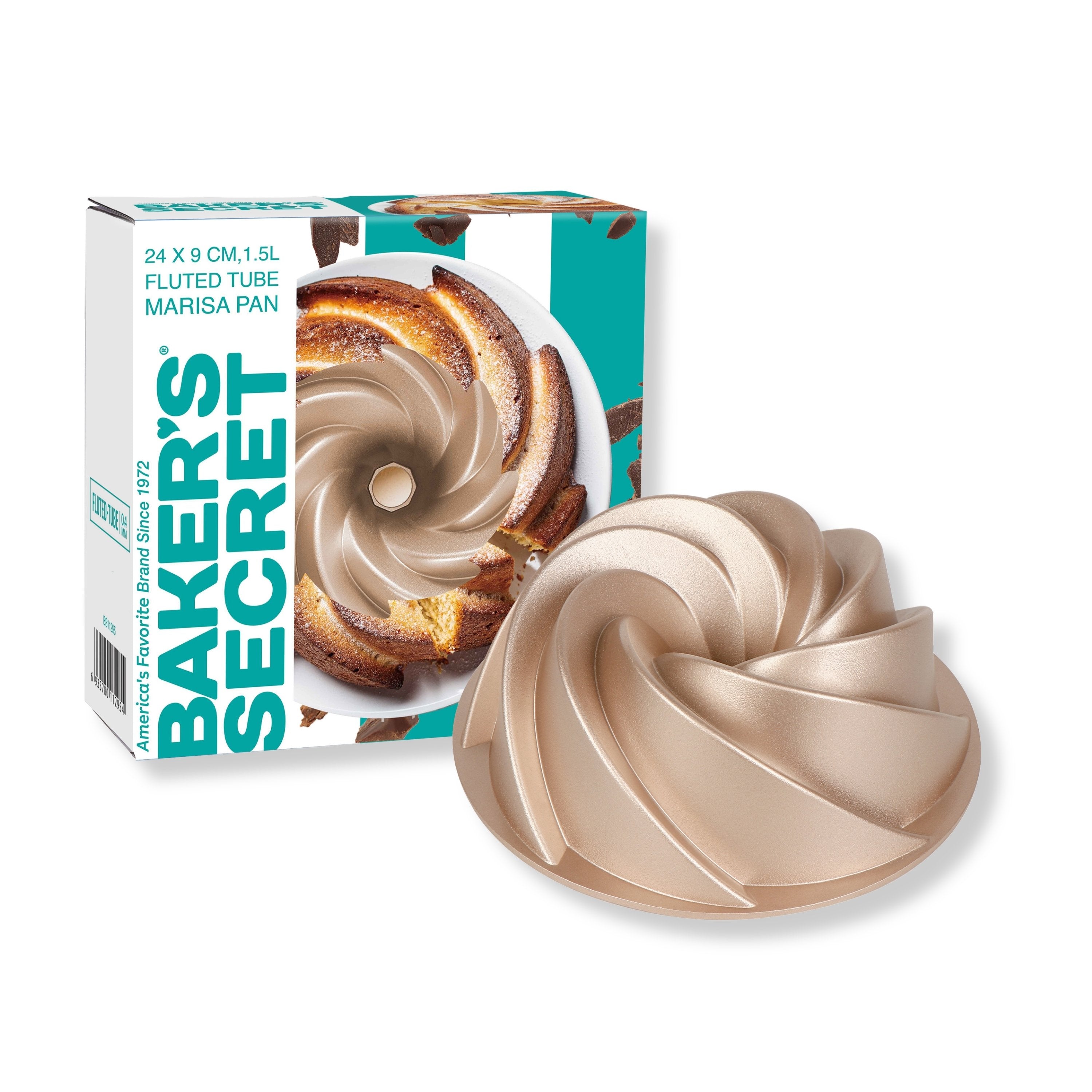 baker-s-secret-marissa-non-stick-cast-aluminum-fluted-tube-pan-9-bundt-style-bak image 5