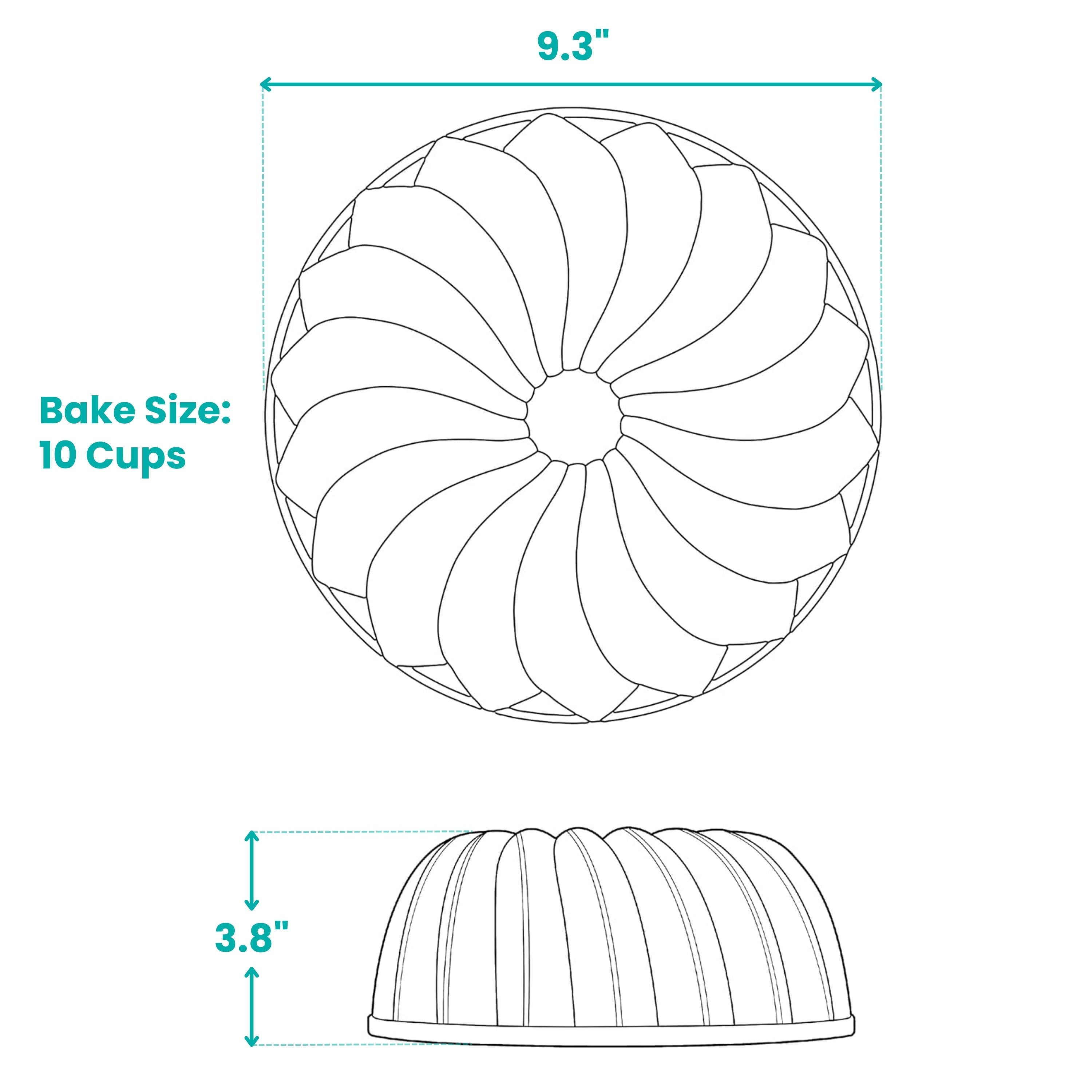 baker-s-secret-classic-non-stick-cast-aluminum-fluted-tube-pan-9-inch-bundt-styl image 2