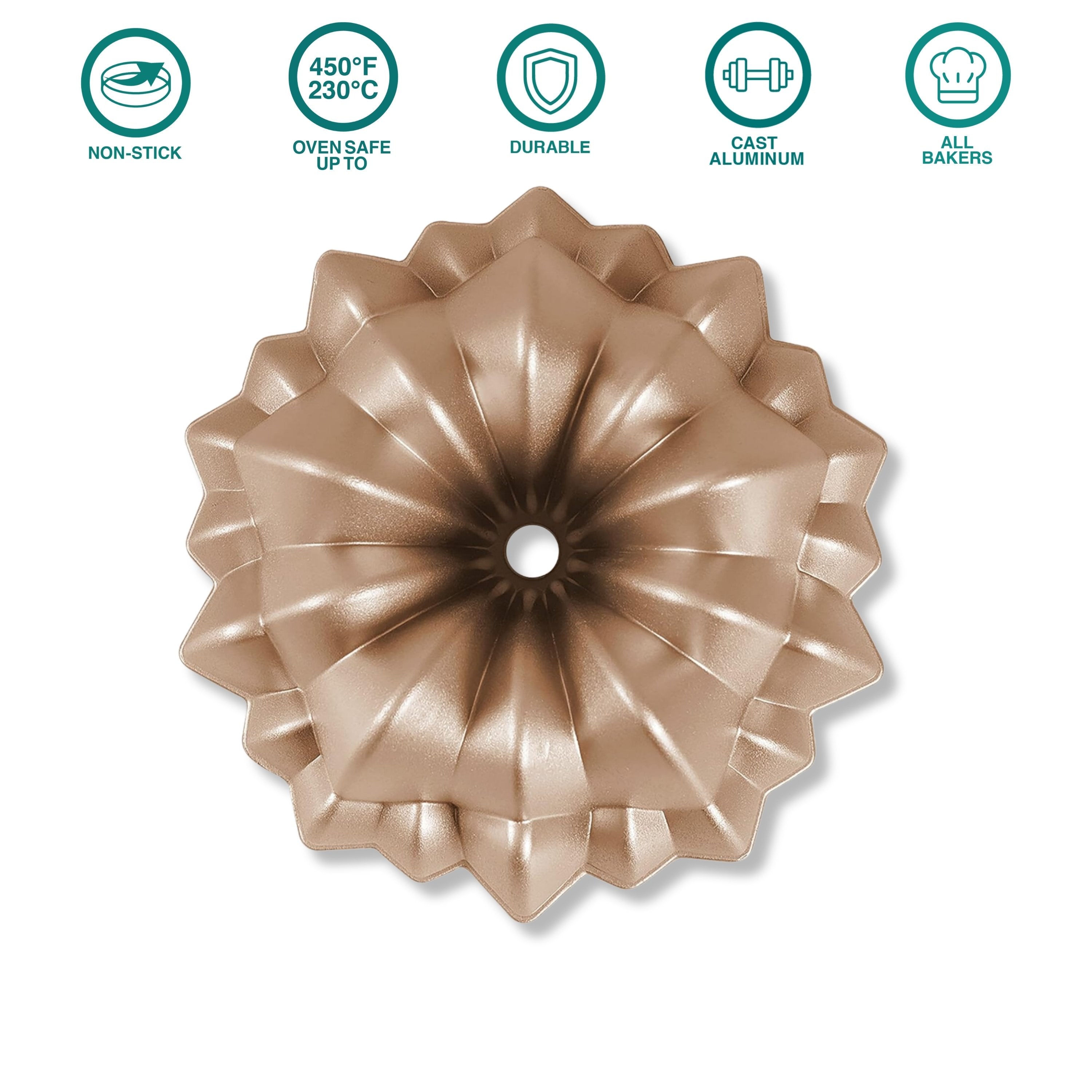 baker-s-secret-cascade-non-stick-cast-aluminum-fluted-tube-pan-9-heavy-gauge-lif image 3
