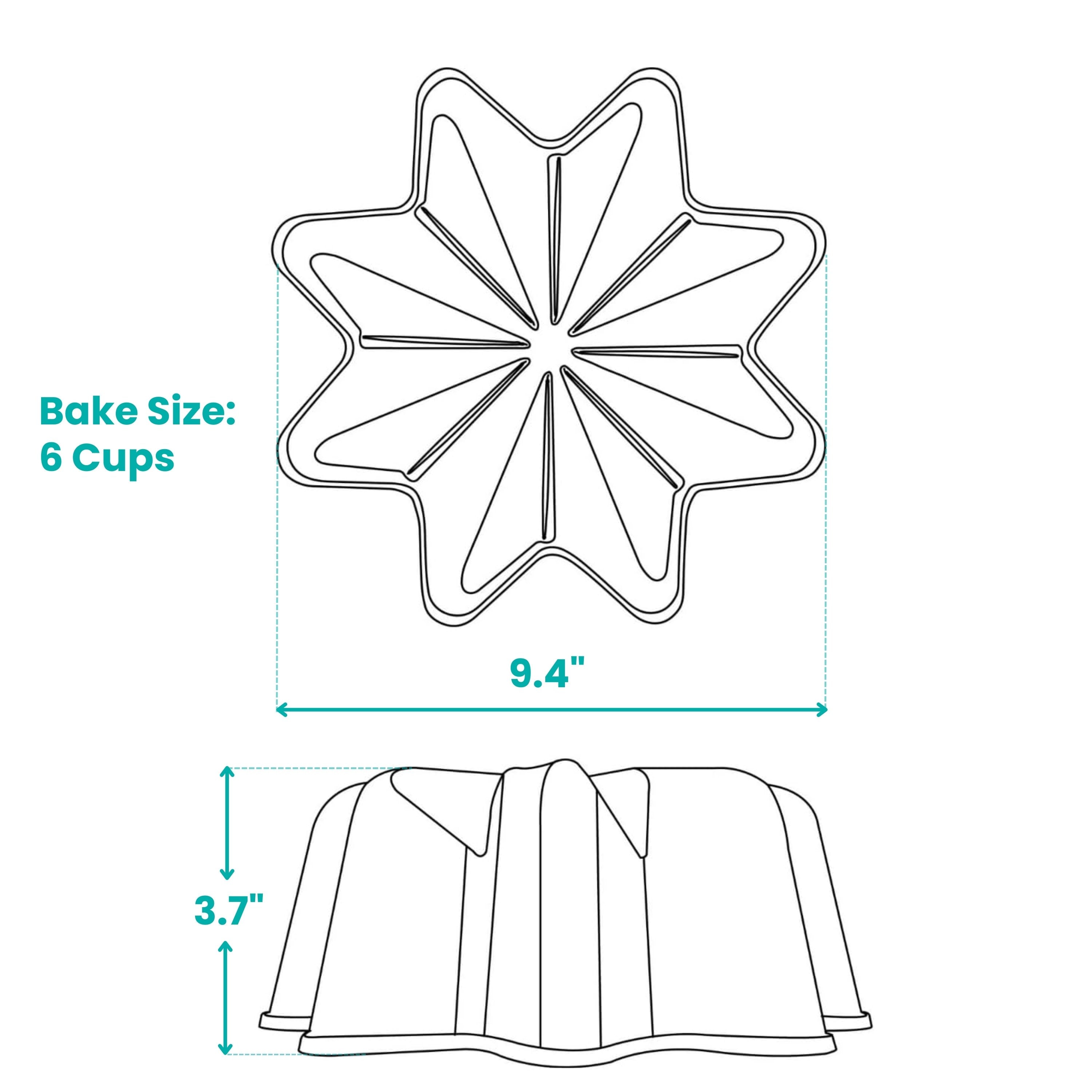 baker-s-secret-nova-9-non-stick-cast-aluminum-fluted-tube-cake-pan image 2