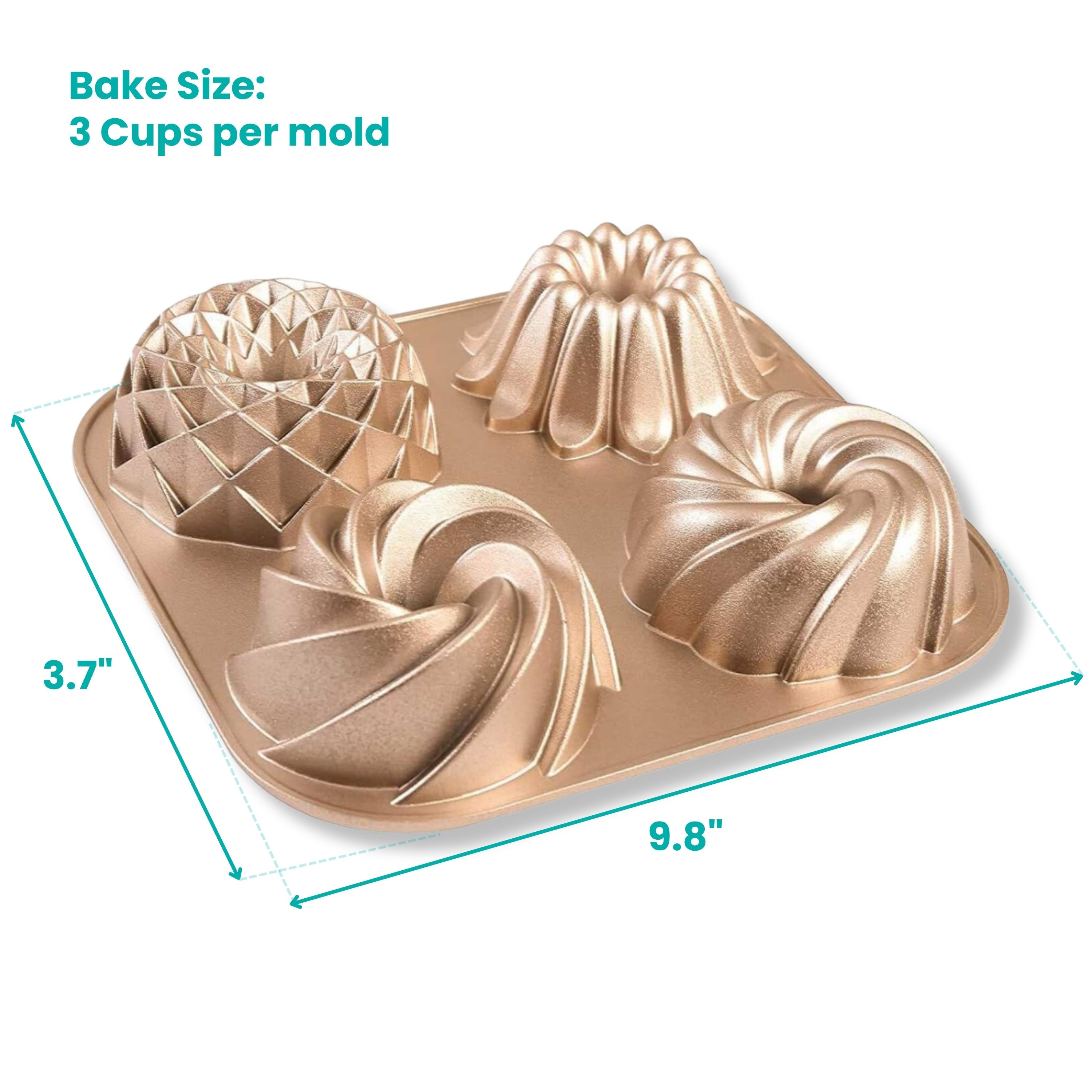 baker-s-secret-4-mini-loves-non-stick-mini-fluted-cake-pan-4-cavity-mini-bundt-b image 2