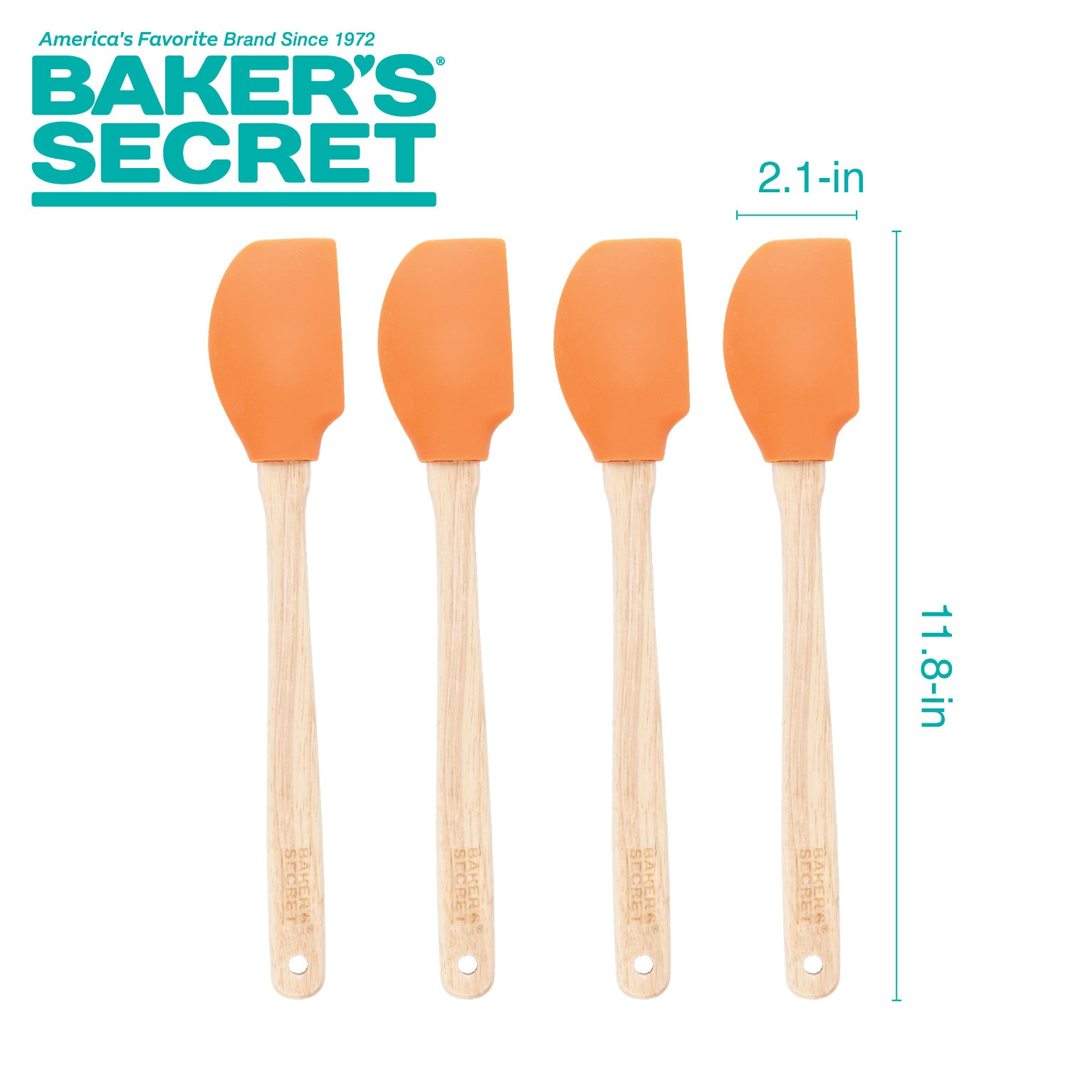 baker-s-secret-12-silicone-spatula-set-of-4-heat-resistant-bpa-free-baking-tools image 3