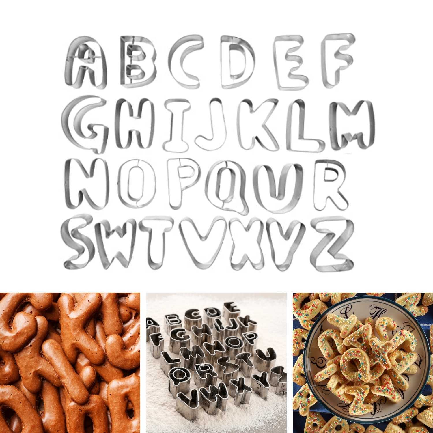 baker-s-secret-26-letter-alphabet-cookie-cutter-set-stainless-steel-a-z-letter-m image 4