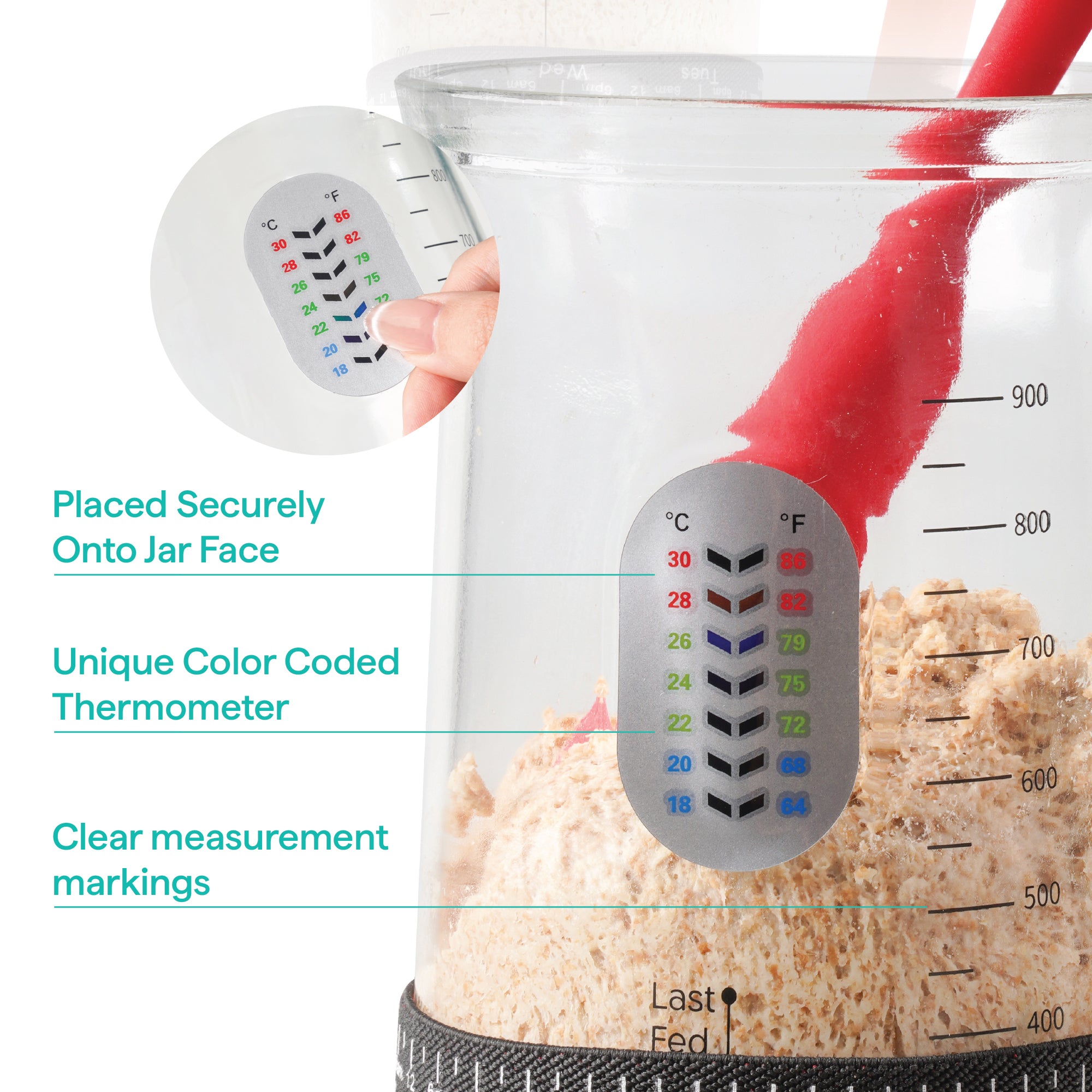 baker-s-secret-sourdough-starter-jar-set-40oz-complete-feeding-tracking-and-ther image 5