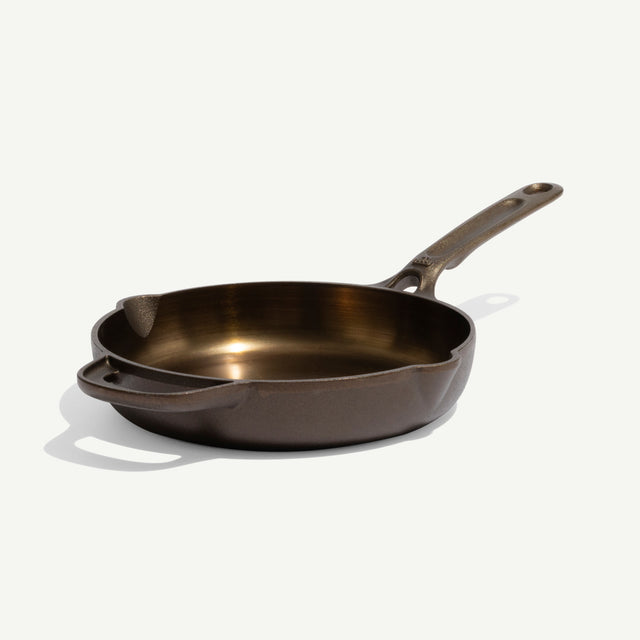 made-in-8-inch-seasoned-cast-iron-skillet-chef-spec-lifetime-guaranteed image 1
