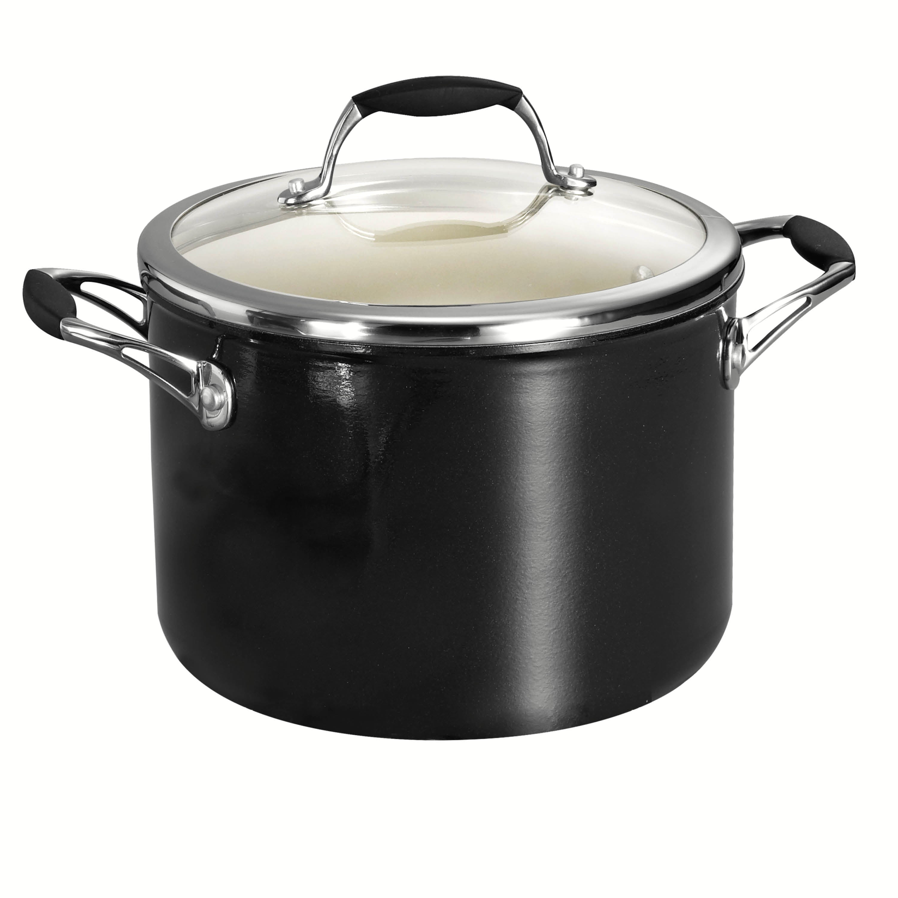 tramontina-ceramica-deluxe-6-qt-ceramic-covered-stock-pot-black image 1