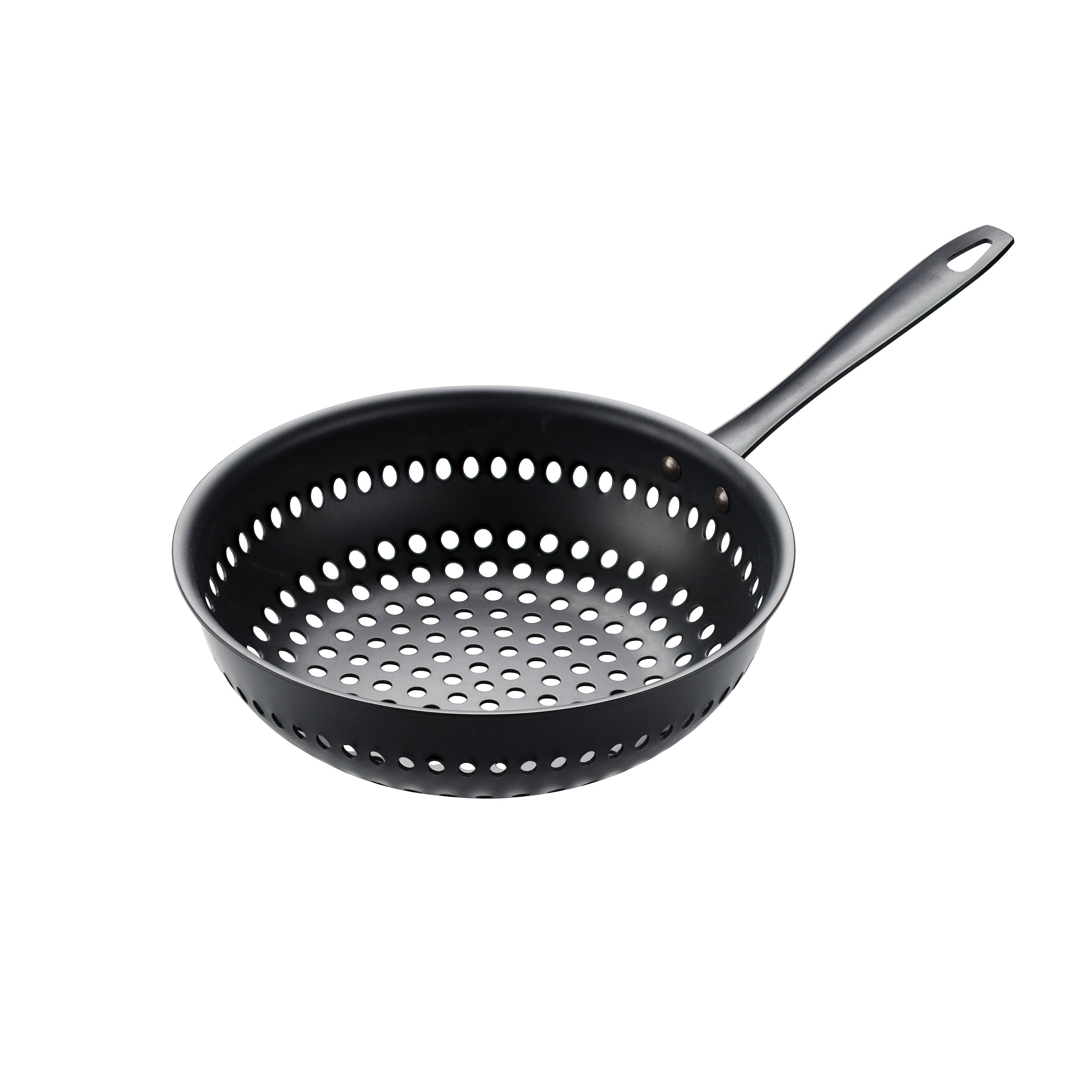 tramontina-churrasco-10-in-round-perforated-carbon-steel-stir-fry-pan image 1