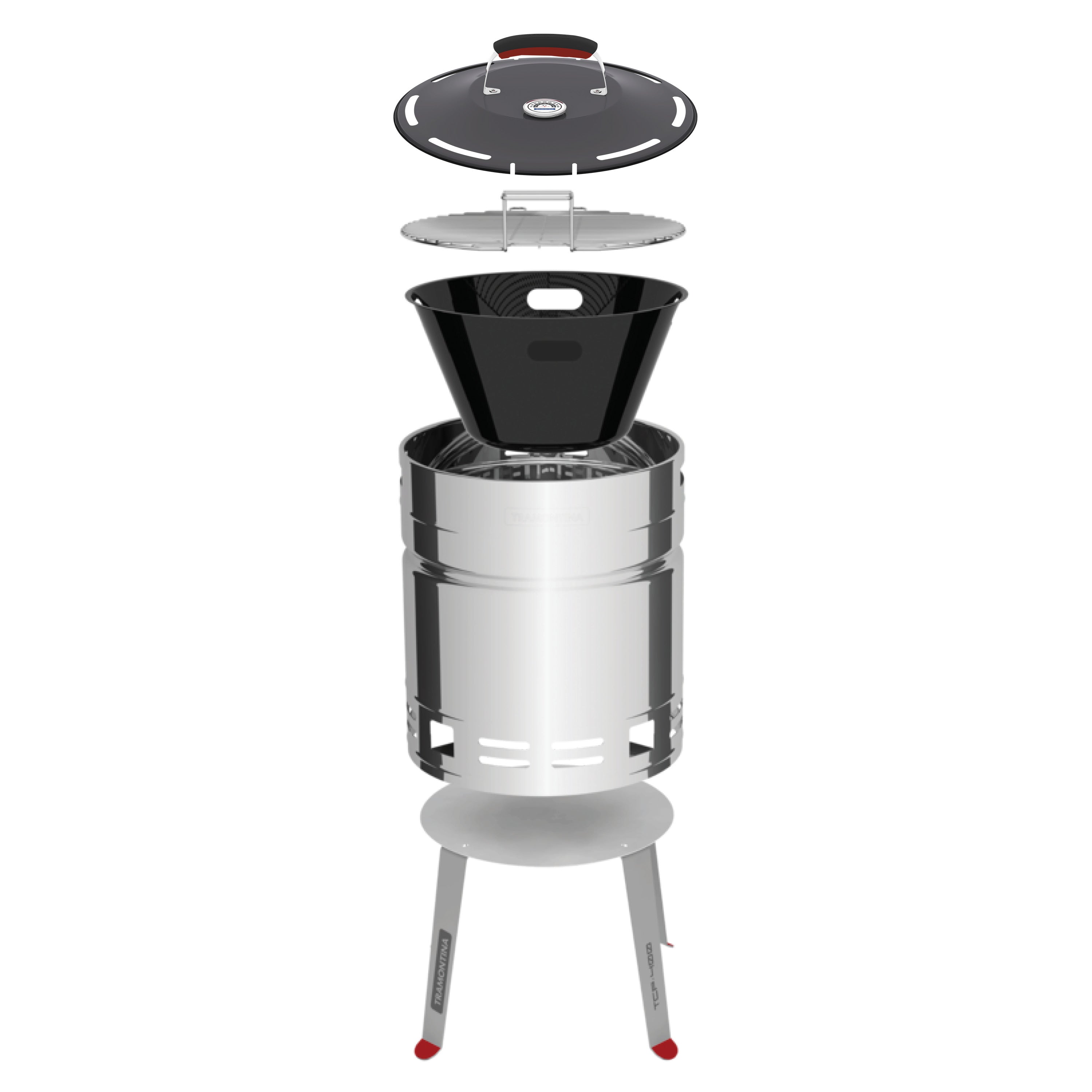 tramontina-15-5-inch-stainless-steel-round-bbq-charcoal-grill-with-lid-and-stand image 7