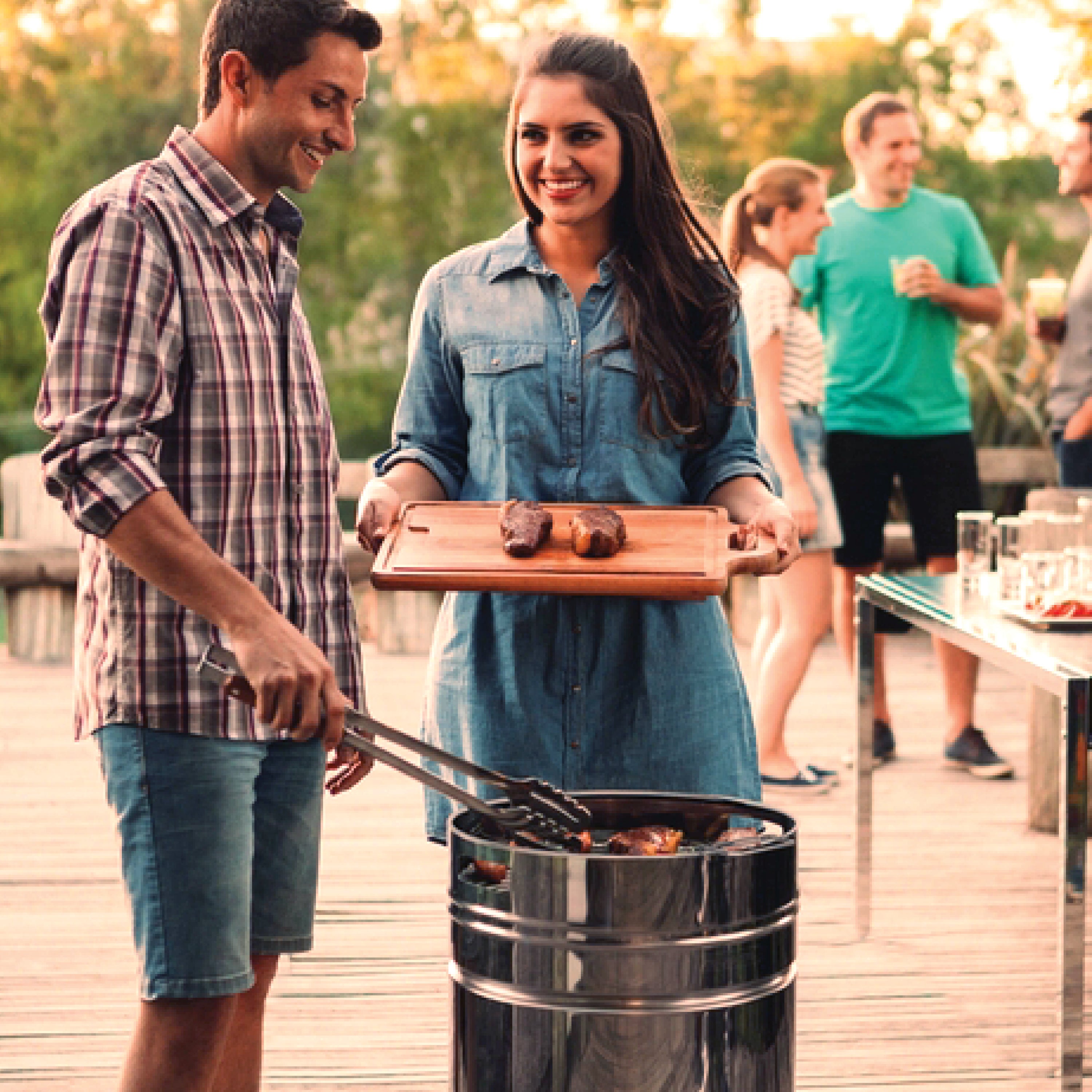 tramontina-15-5-in-stainless-steel-round-bbq-charcoal-grill-with-stand image 8