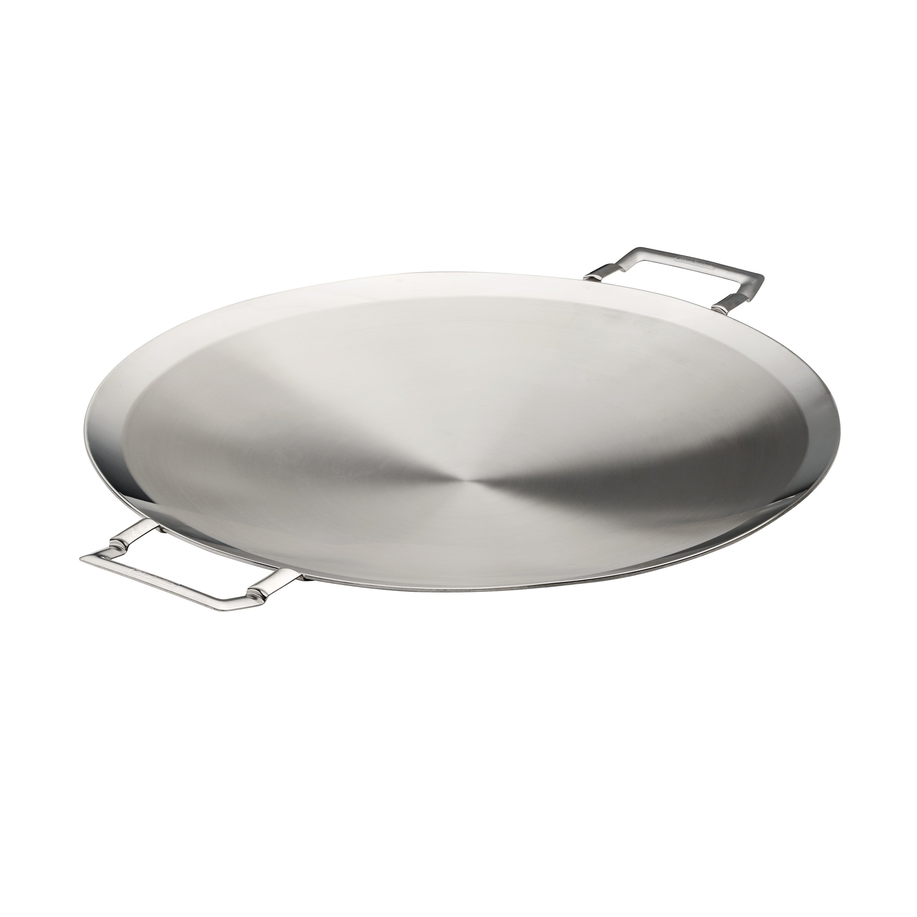 tramontina-churrasco-bbq-17-25-inch-tri-ply-clad-stainless-steel-round-grill-pan image 1