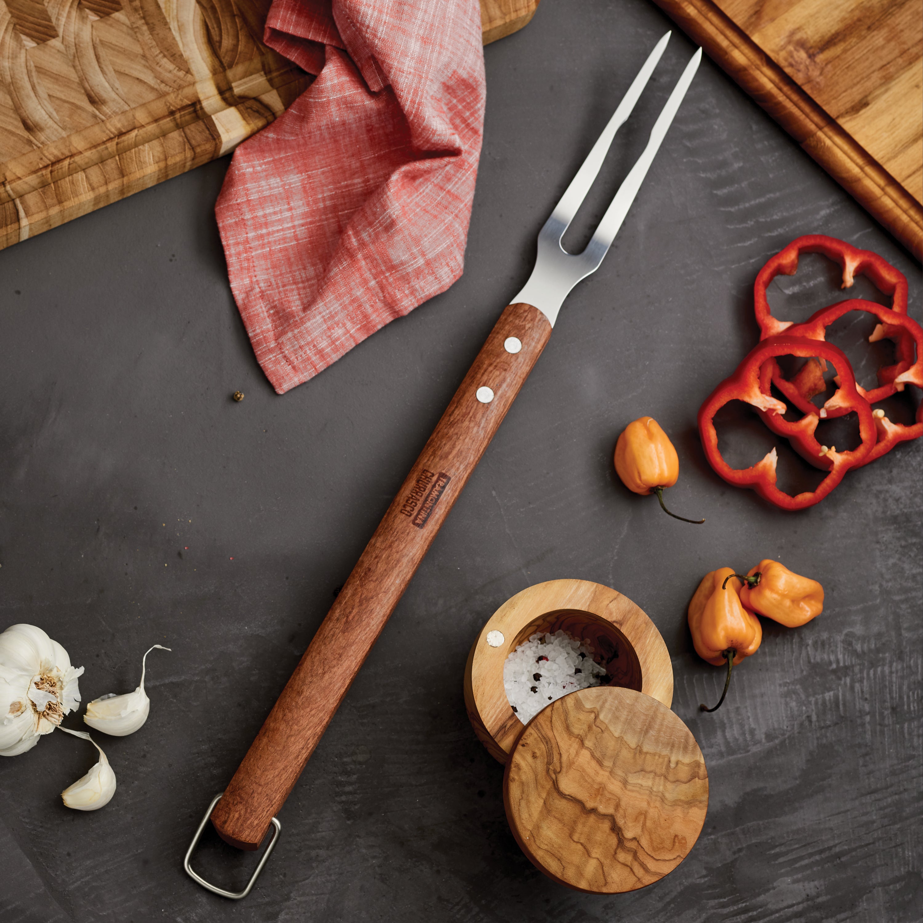 tramontina-churrasco-bbq-carving-fork-with-18-in-wood-handle-stainless-steel-gri image 6