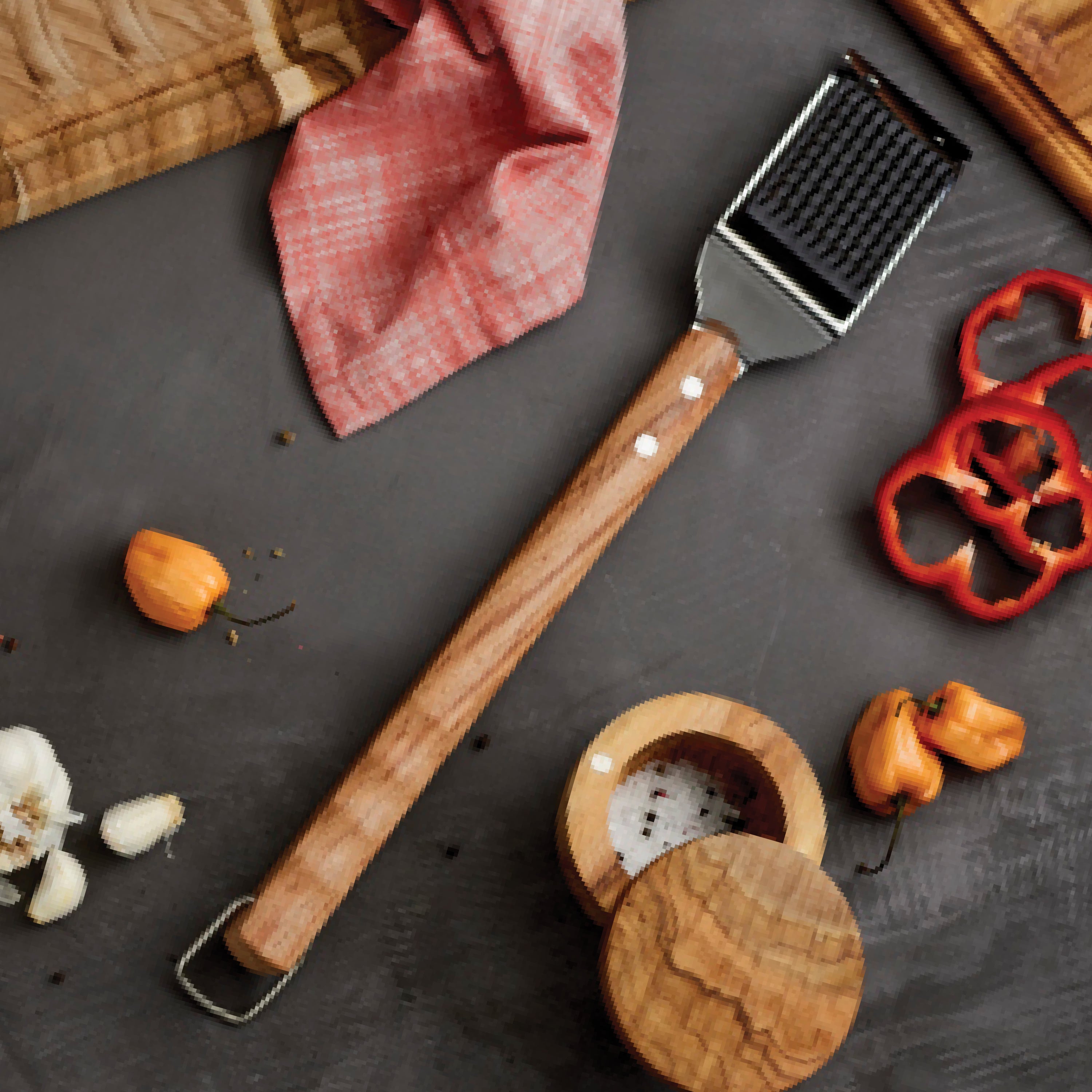 tramontina-churrasco-bbq-grill-brush-with-18-6-inch-wood-handle-stainless-steel- image 4