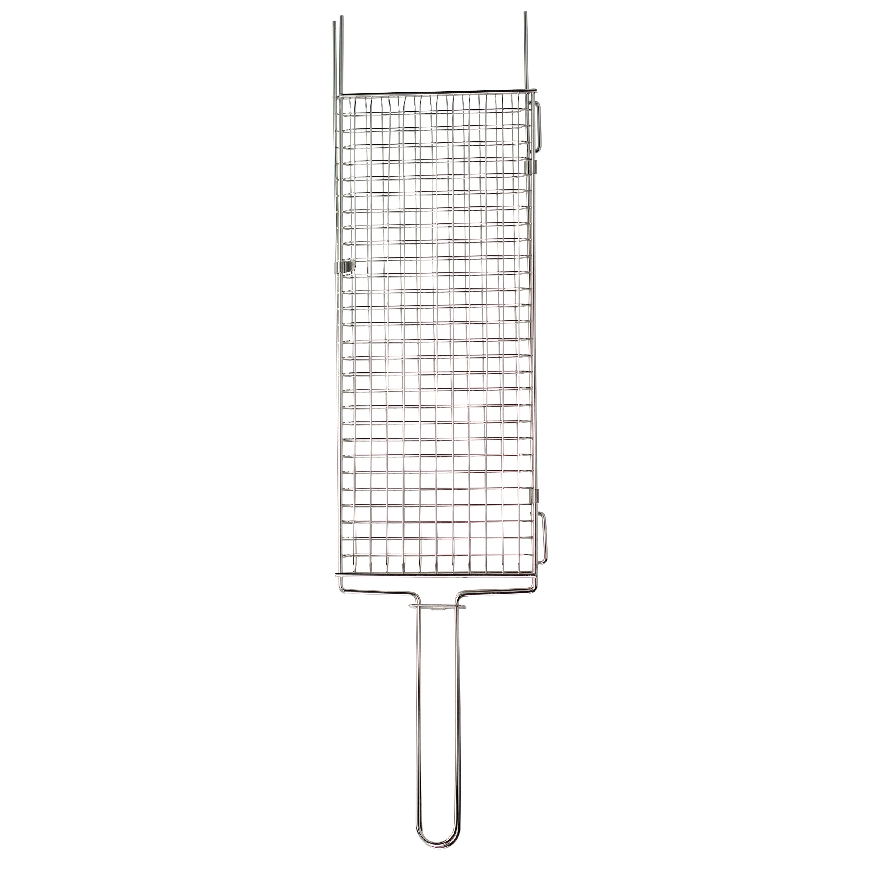 tramontina-churrasco-bbq-18-x-7-inch-stainless-steel-flat-grill-basket-with-curv image 3