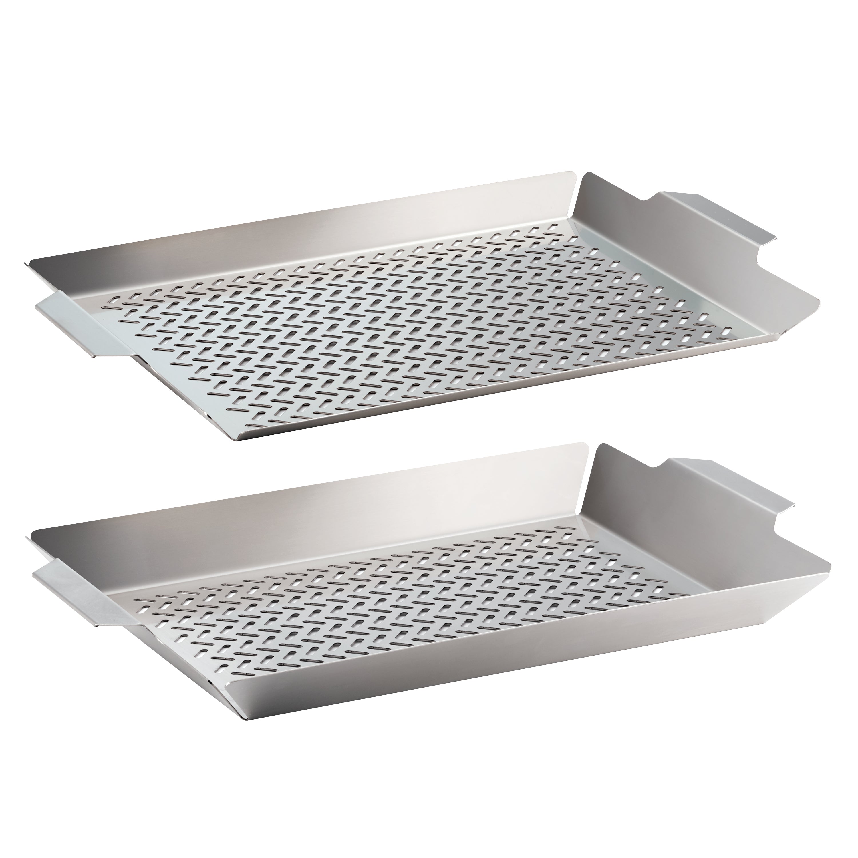 tramontina-2-piece-outdoor-roasting-grill-pan-set-18-10-stainless-steel image 1
