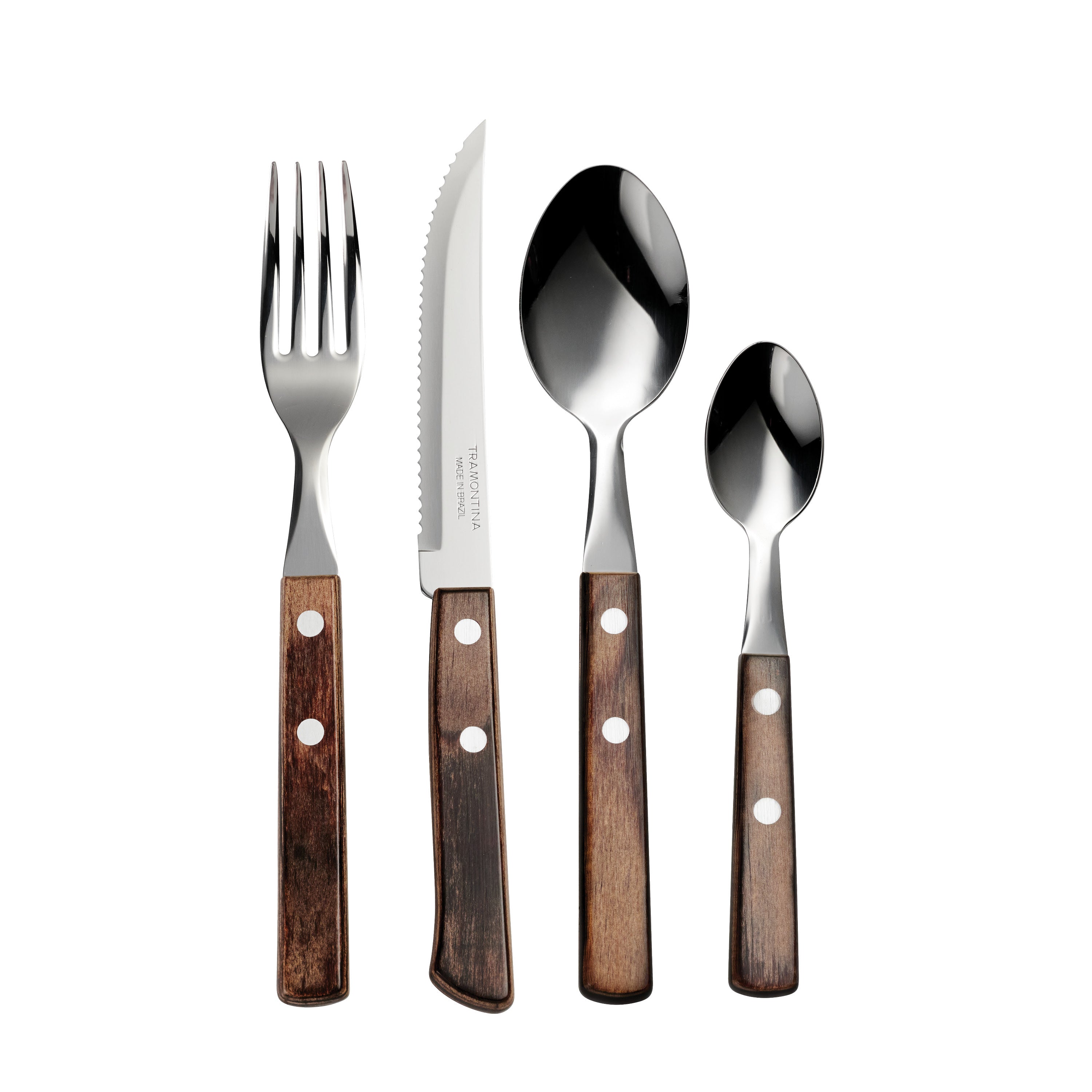 tramontina-churrasco-bbq-24-piece-polywood-handle-flatware-set-with-serrated-ste image 5