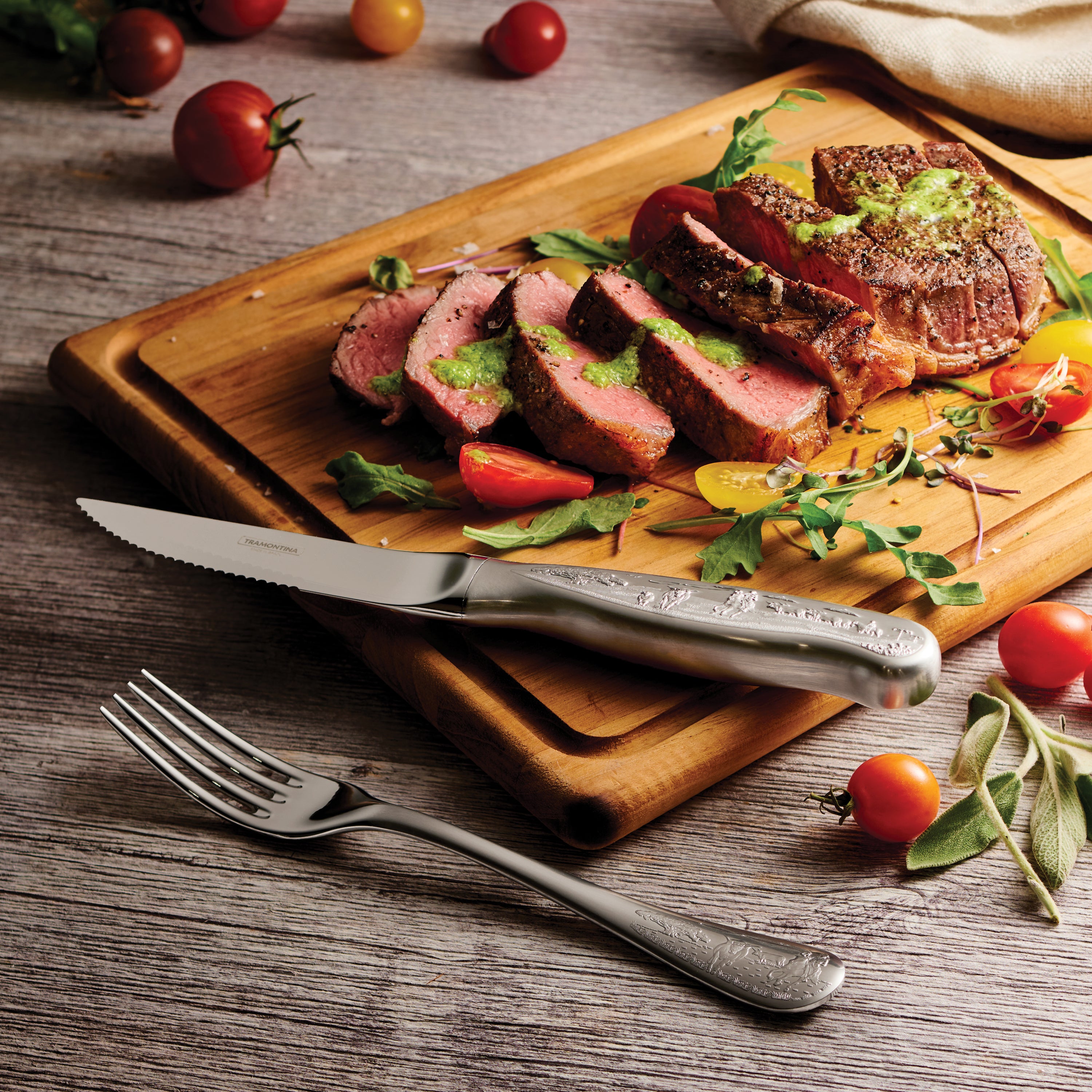 tramontina-churrasco-8-piece-forged-embossed-steak-knife-and-fork-set-5-inch-sta image 3
