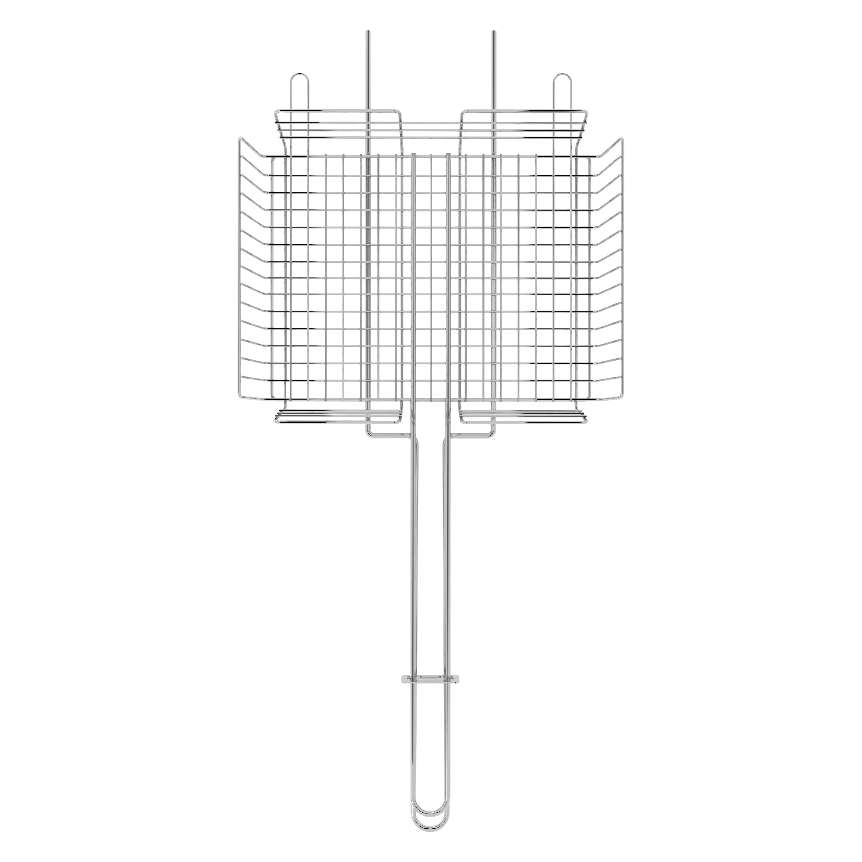 tramontina-churrasco-stainless-steel-multi-use-deep-grill-basket-with-long-curve image 3