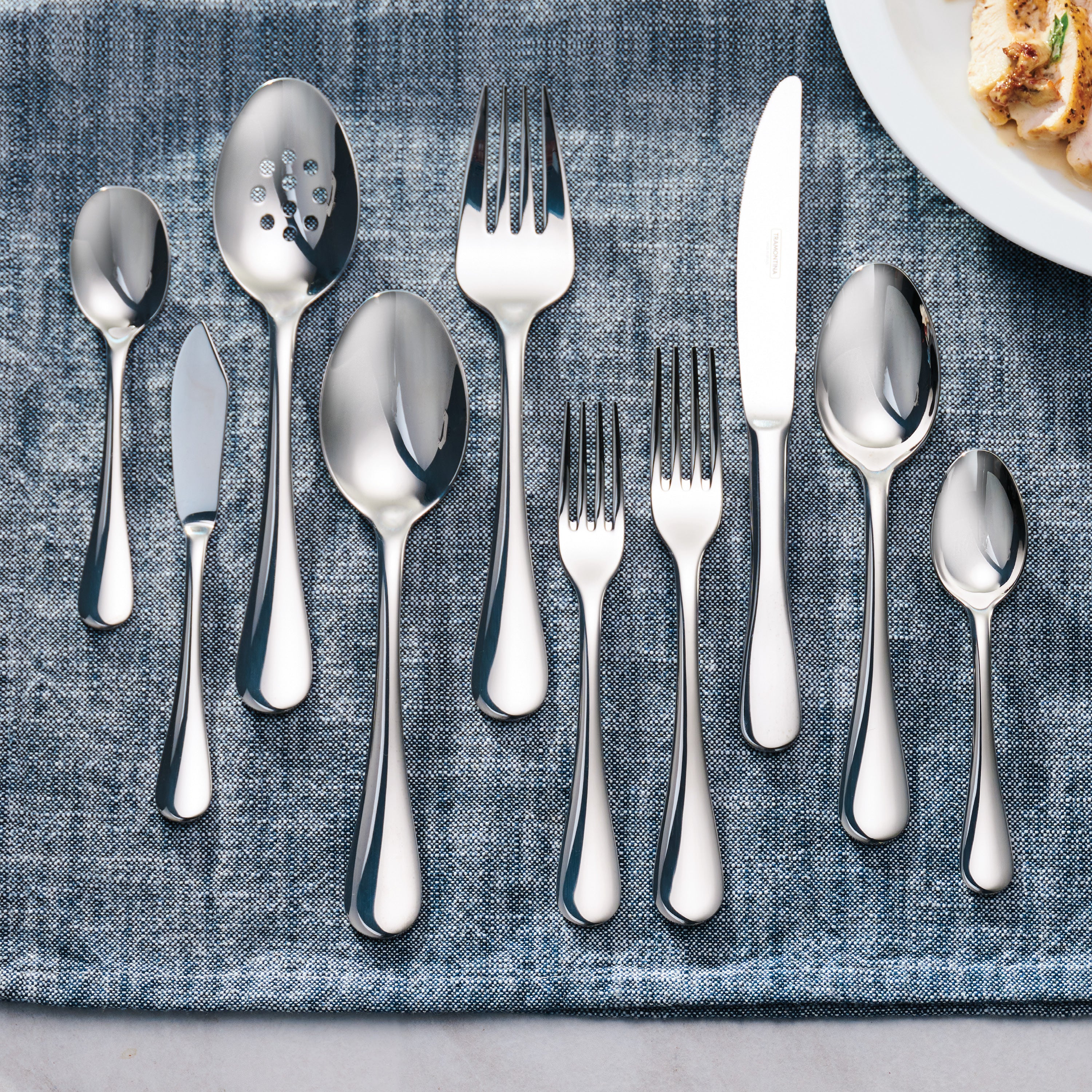 tramontina-classic-18-10-stainless-steel-45-piece-flatware-set-service-for-8 image 7