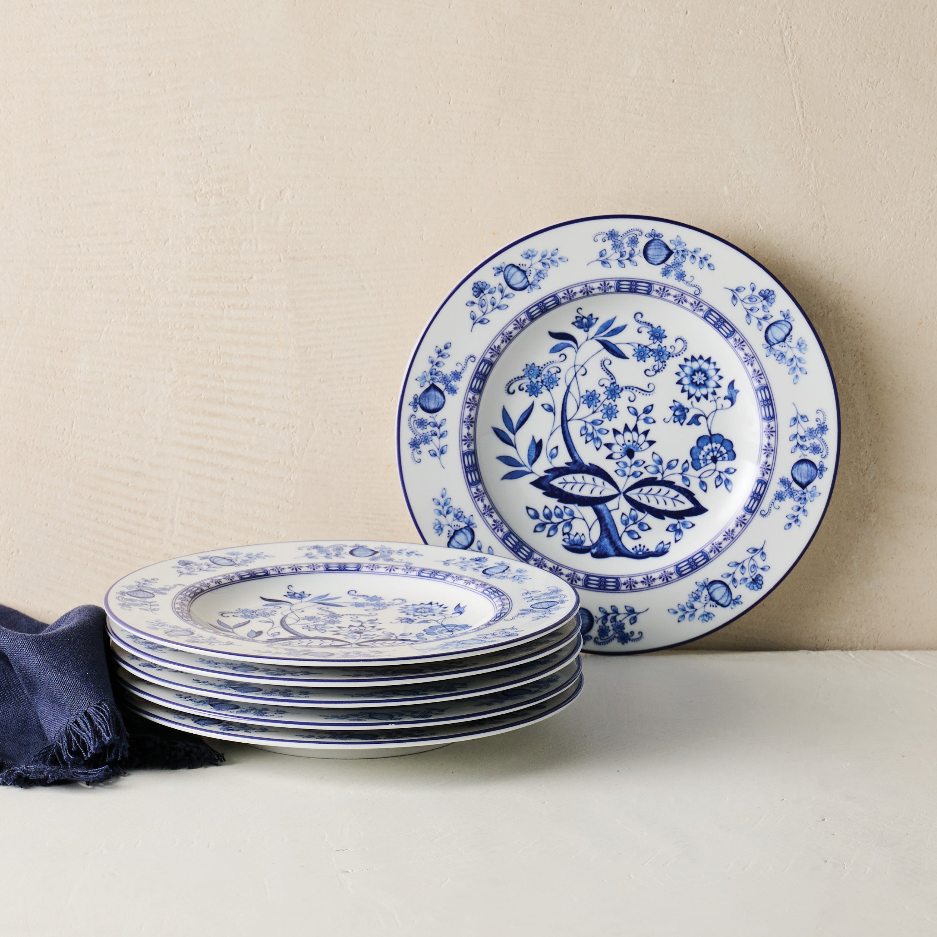 tramontina-dulce-6-piece-dessert-plate-set-glazed-porcelain-microwave-and-dishwa image 3