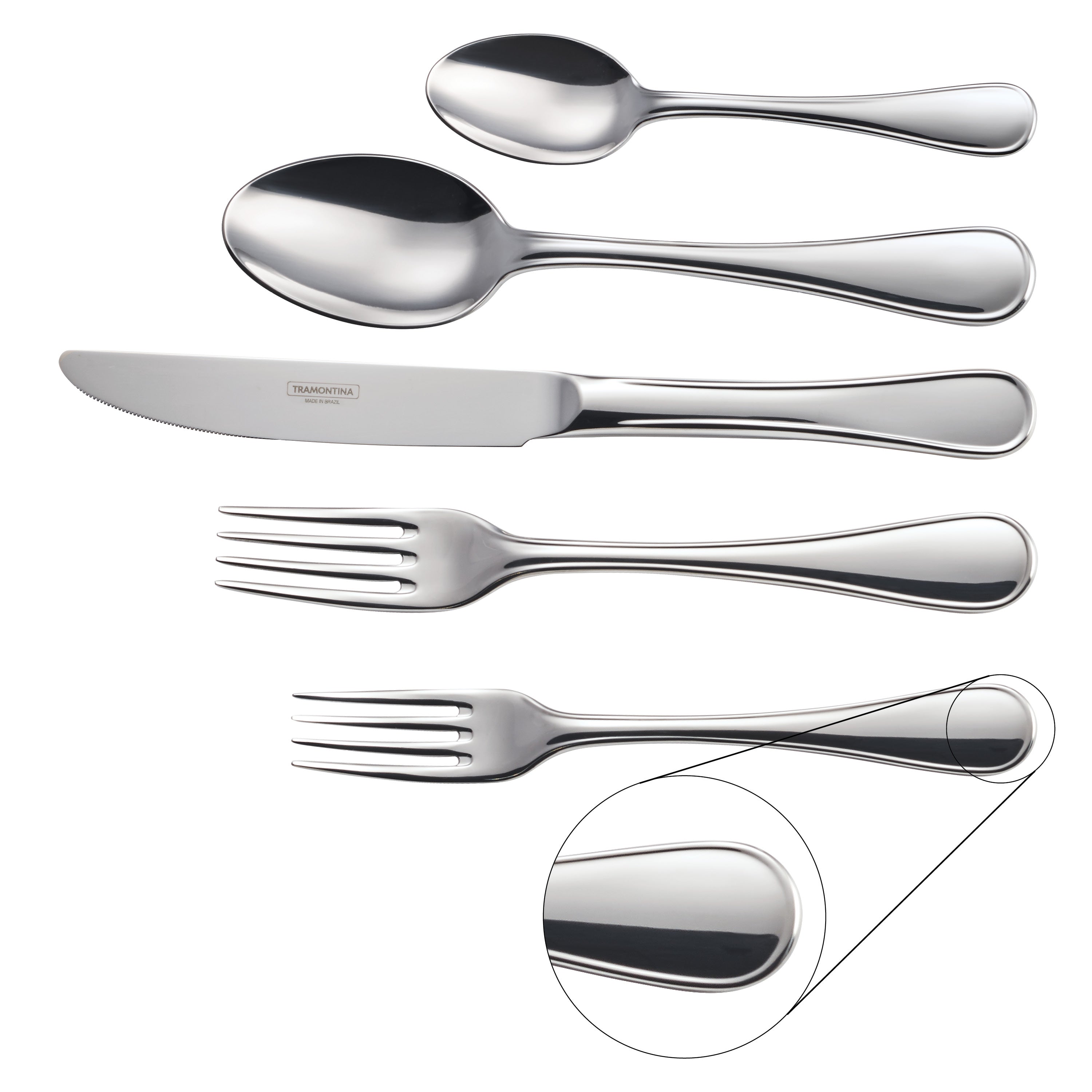 tramontina-firenze-45-piece-18-10-stainless-steel-flatware-set-service-for-8-wit image 2