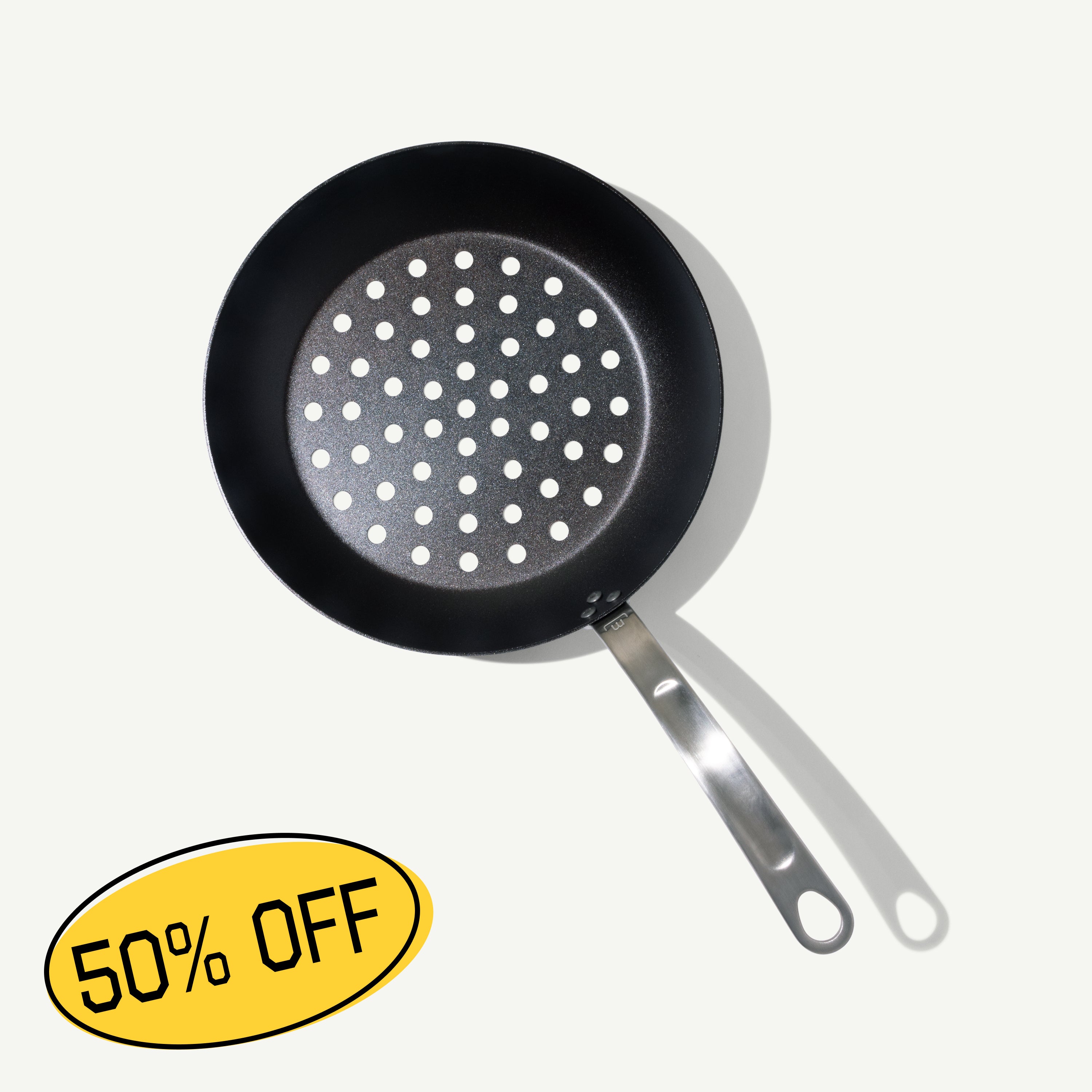made-in-carbon-steel-grill-frying-pan-cart-exclusive-53-perforation-high-heat-gr image 1