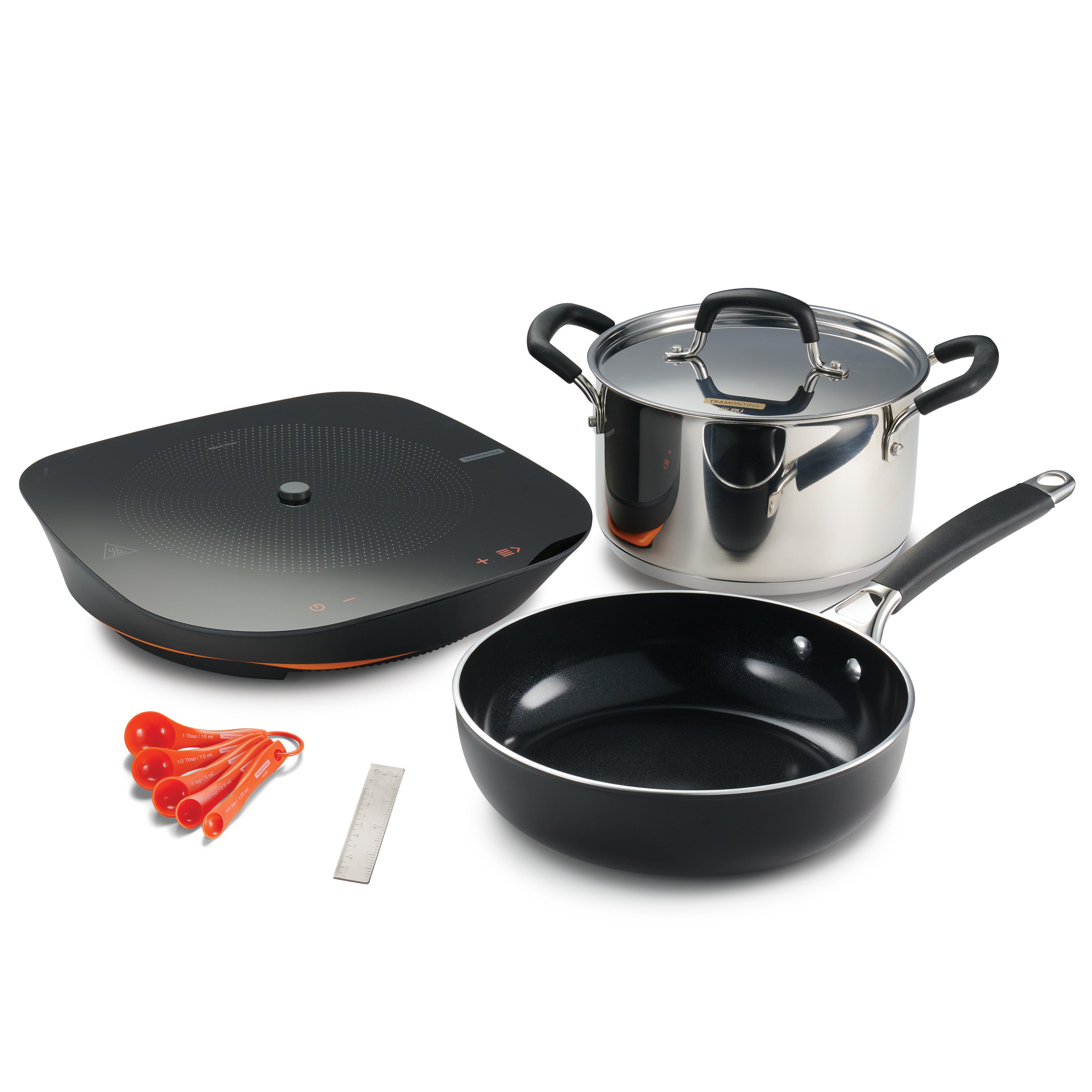 tramontina-guru-4-piece-starter-set-portable-induction-cooktop-with-connected-ap image 1