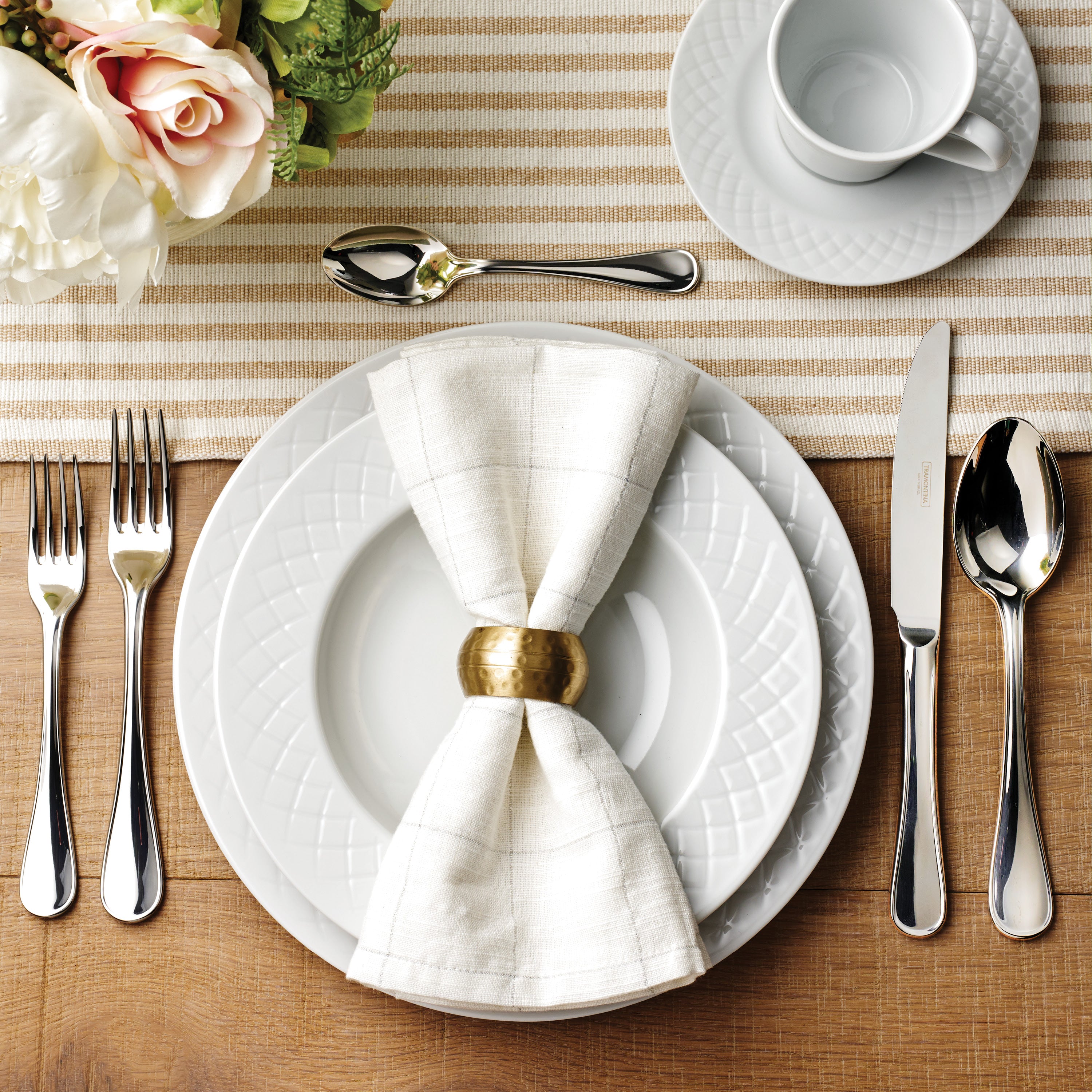 tramontina-ingrid-20-piece-porcelain-dinner-set-with-plates-cups-and-saucers image 2