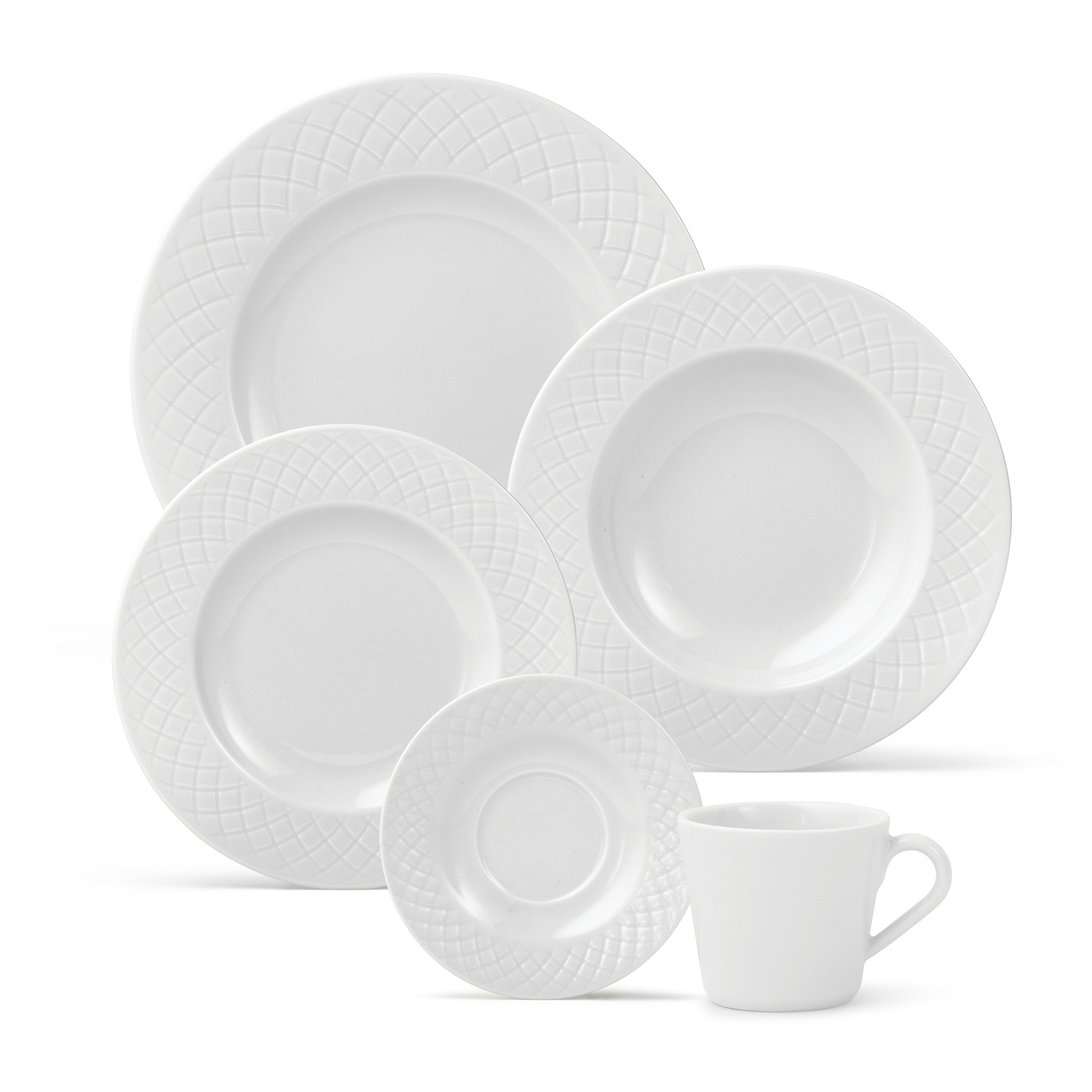tramontina-ingrid-20-piece-porcelain-dinner-set-with-plates-cups-and-saucers image 1