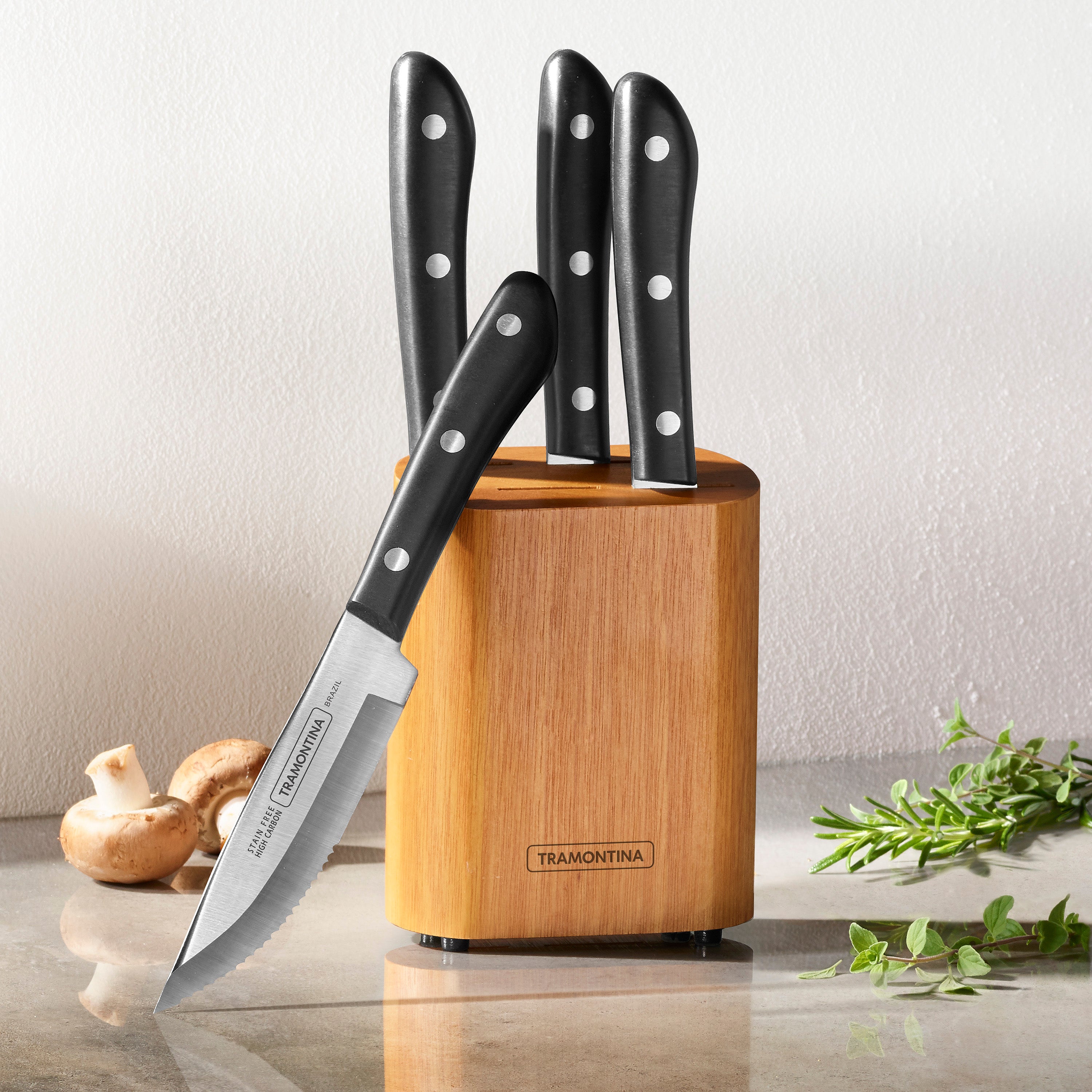 tramontina-porterhouse-4-piece-5-inch-steak-knife-set-with-hardwood-block image 2