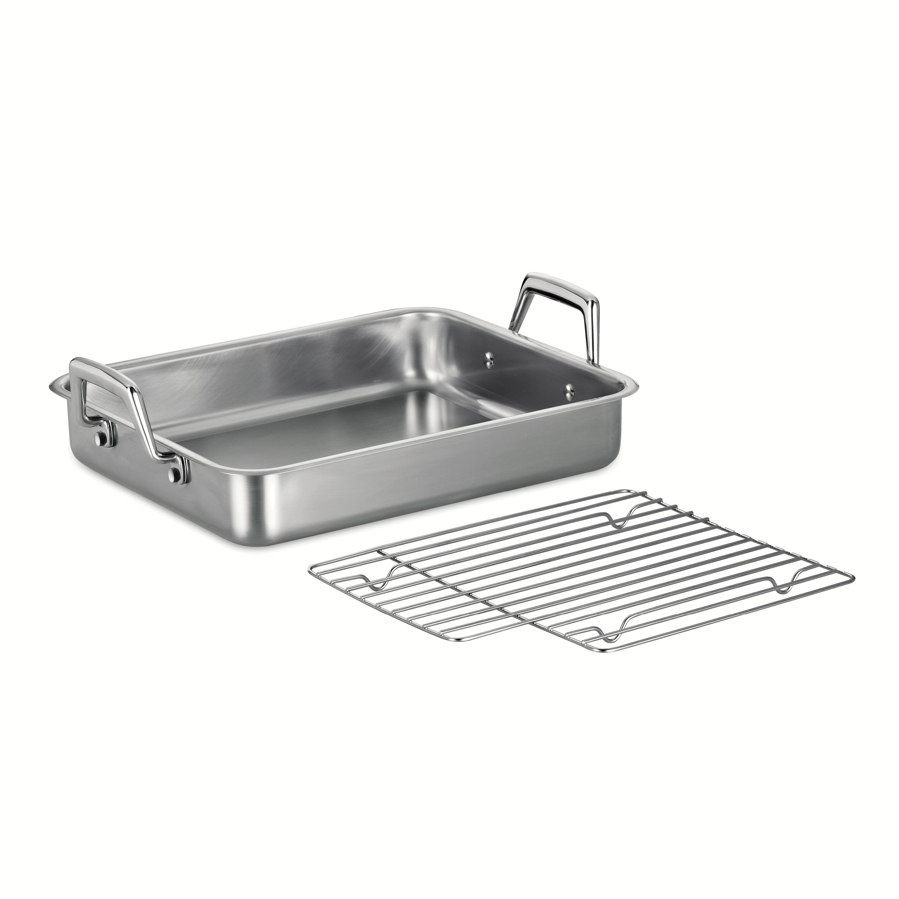 tramontina-prima-stainless-steel-roasting-pan-with-basting-grill image 1