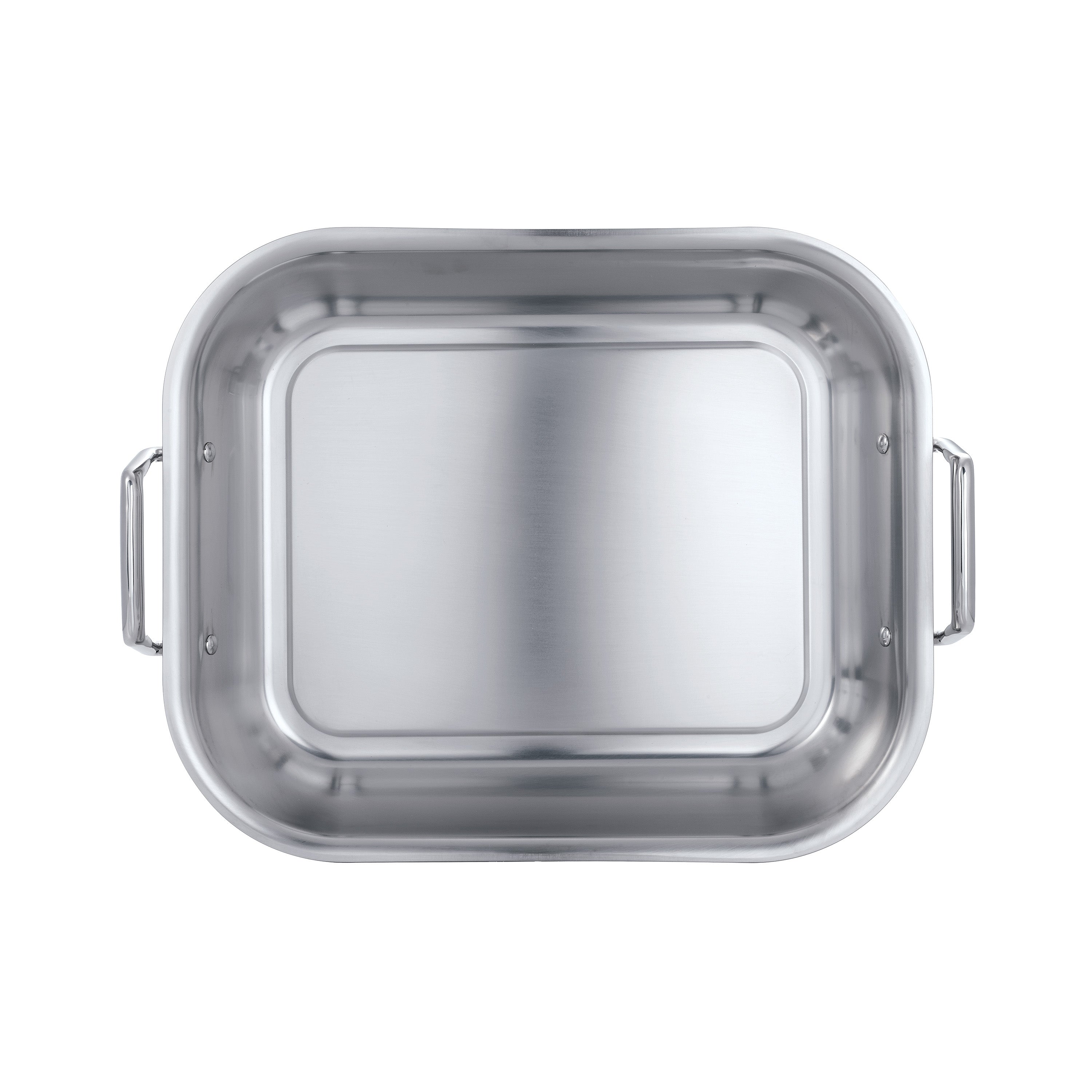 tramontina-gourmet-prima-16-75-inch-stainless-steel-flared-edge-roasting-pan-wit image 3