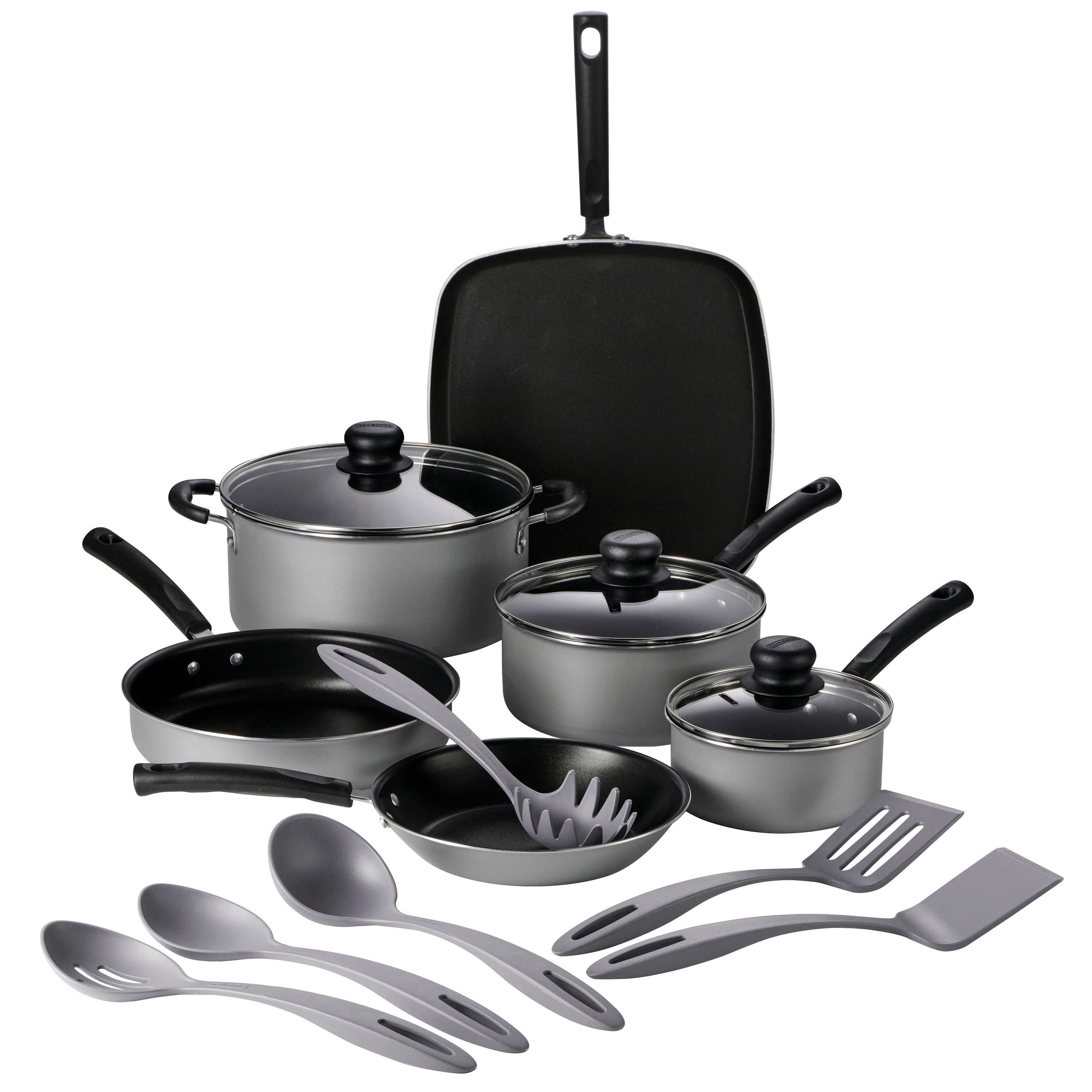 tramontina-prima-ware-15-piece-nonstick-cookware-set-with-starflon-max-glass-lid image 2