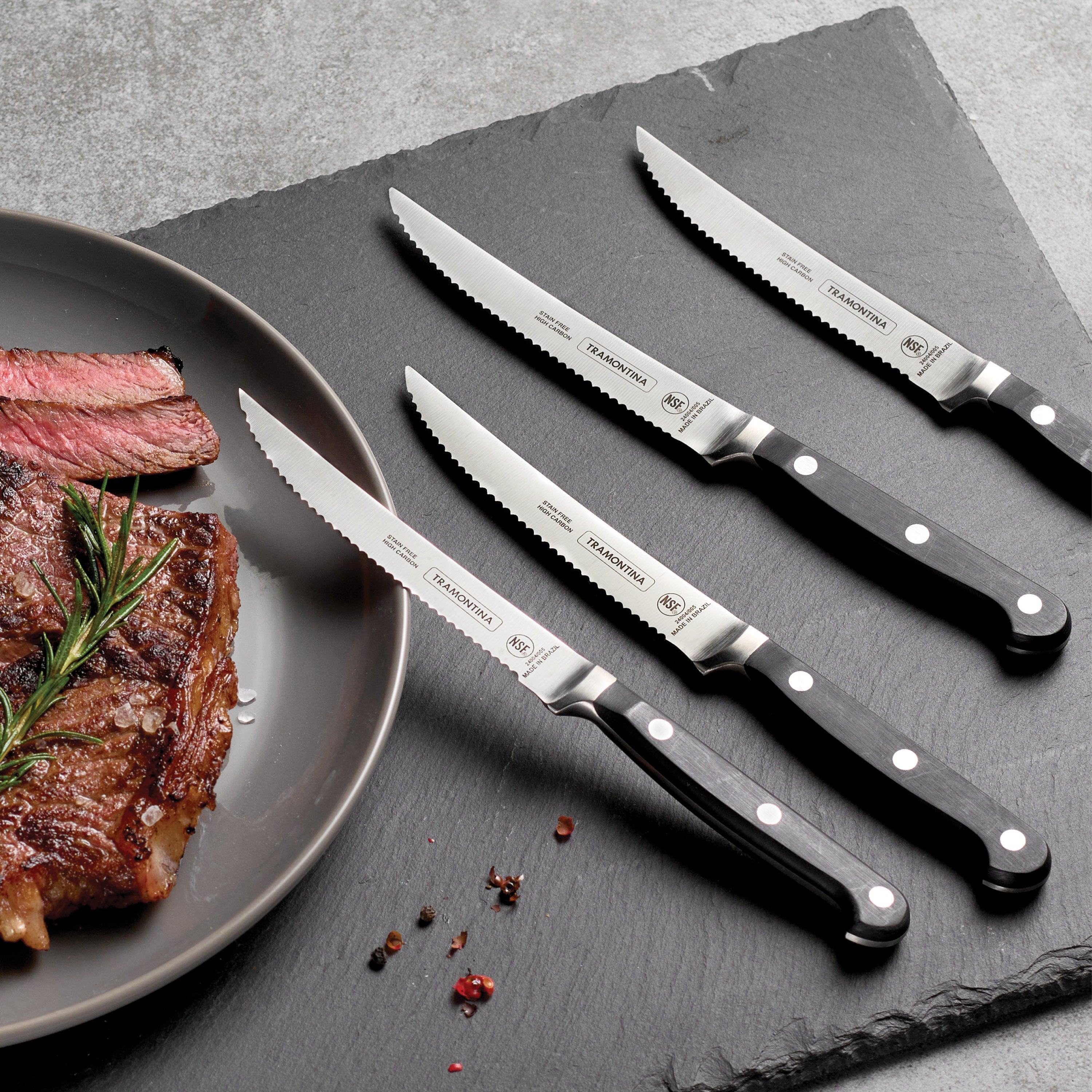 tramontina-professional-4-piece-forged-5-inch-serrated-steak-knife-set-high-carb image 2