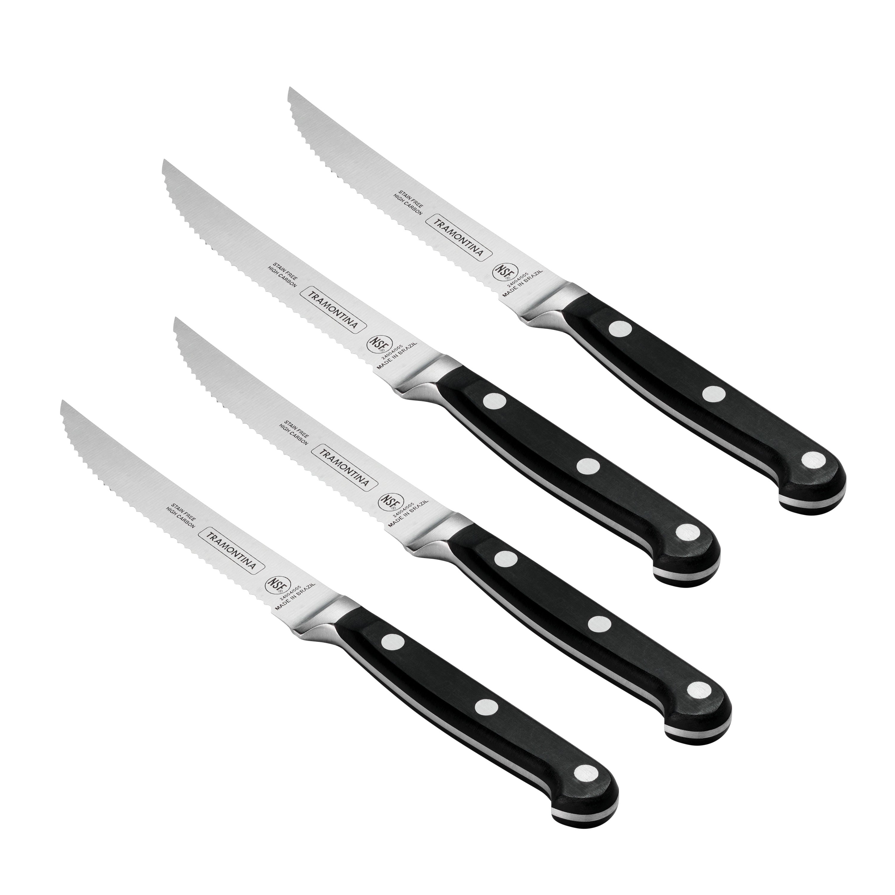 tramontina-professional-4-piece-forged-5-inch-serrated-steak-knife-set-high-carb image 1