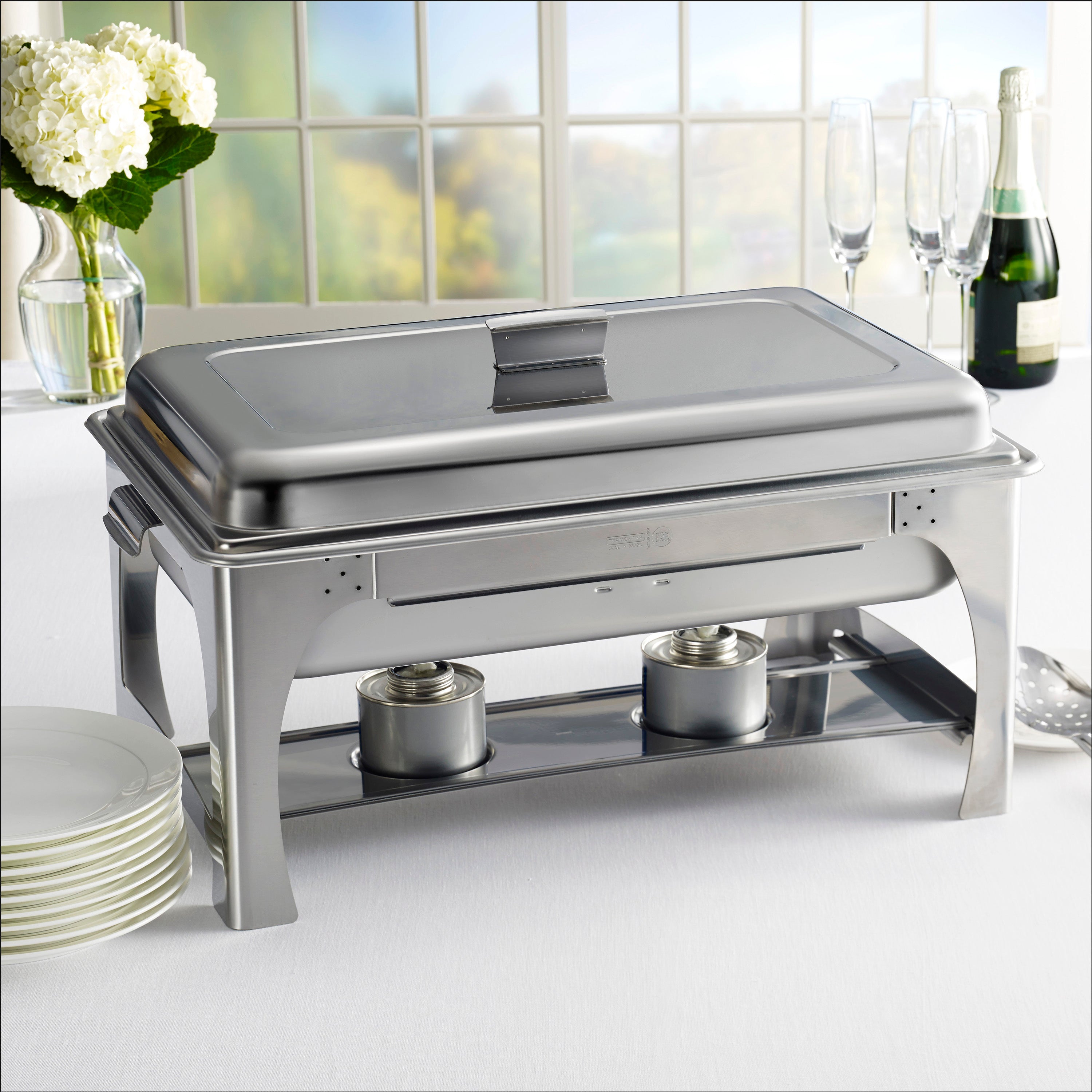 tramontina-proline-nsf-certified-9-quart-stainless-steel-chafing-dish image 2