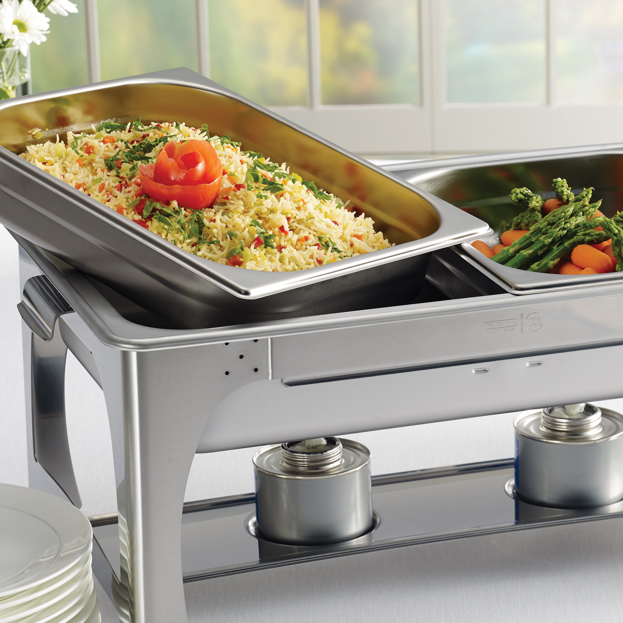 tramontina-proline-nsf-certified-9-quart-stainless-steel-chafing-dish image 5