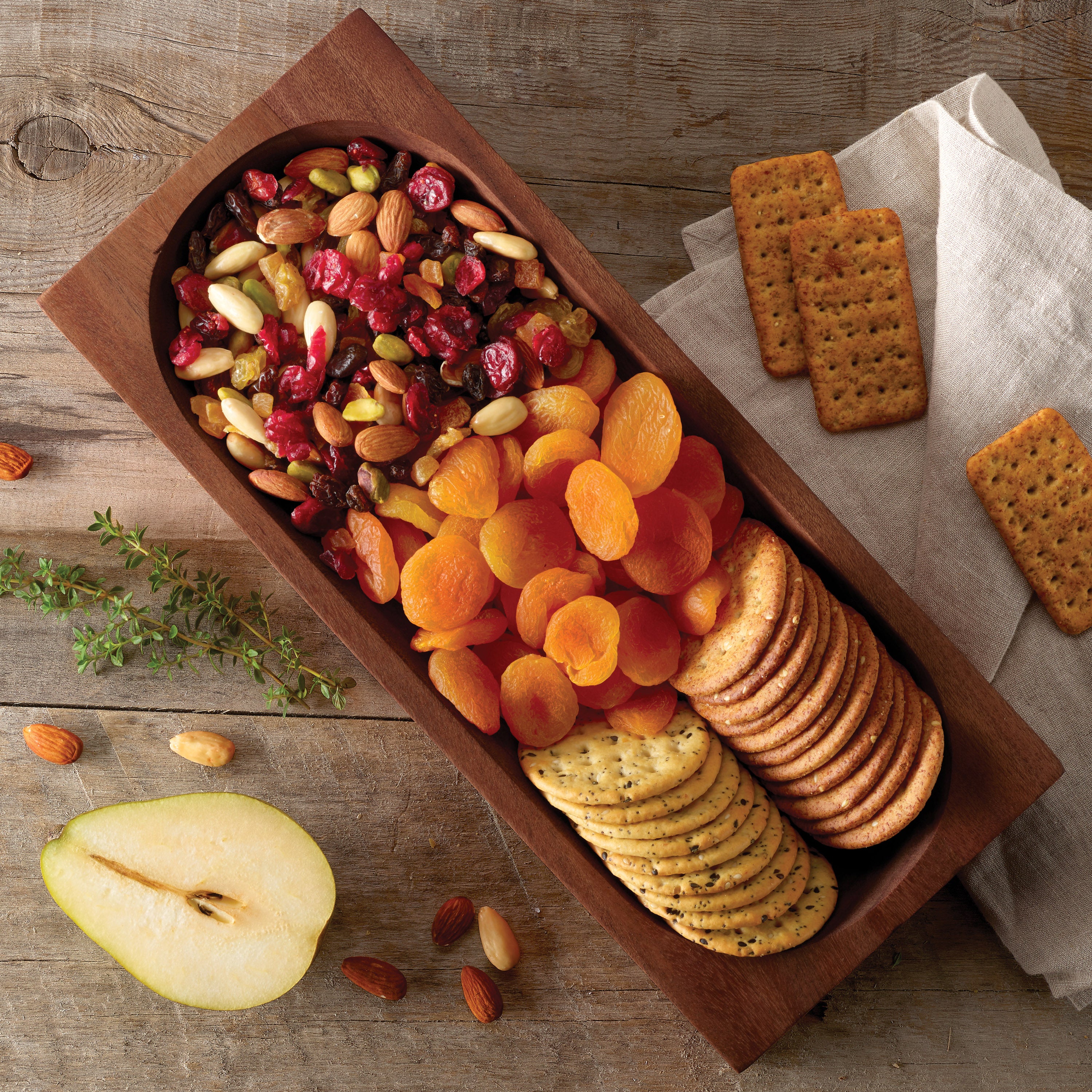 tramontina-provence-13-75-x-6-inch-african-mahogany-snack-serving-bowl image 2